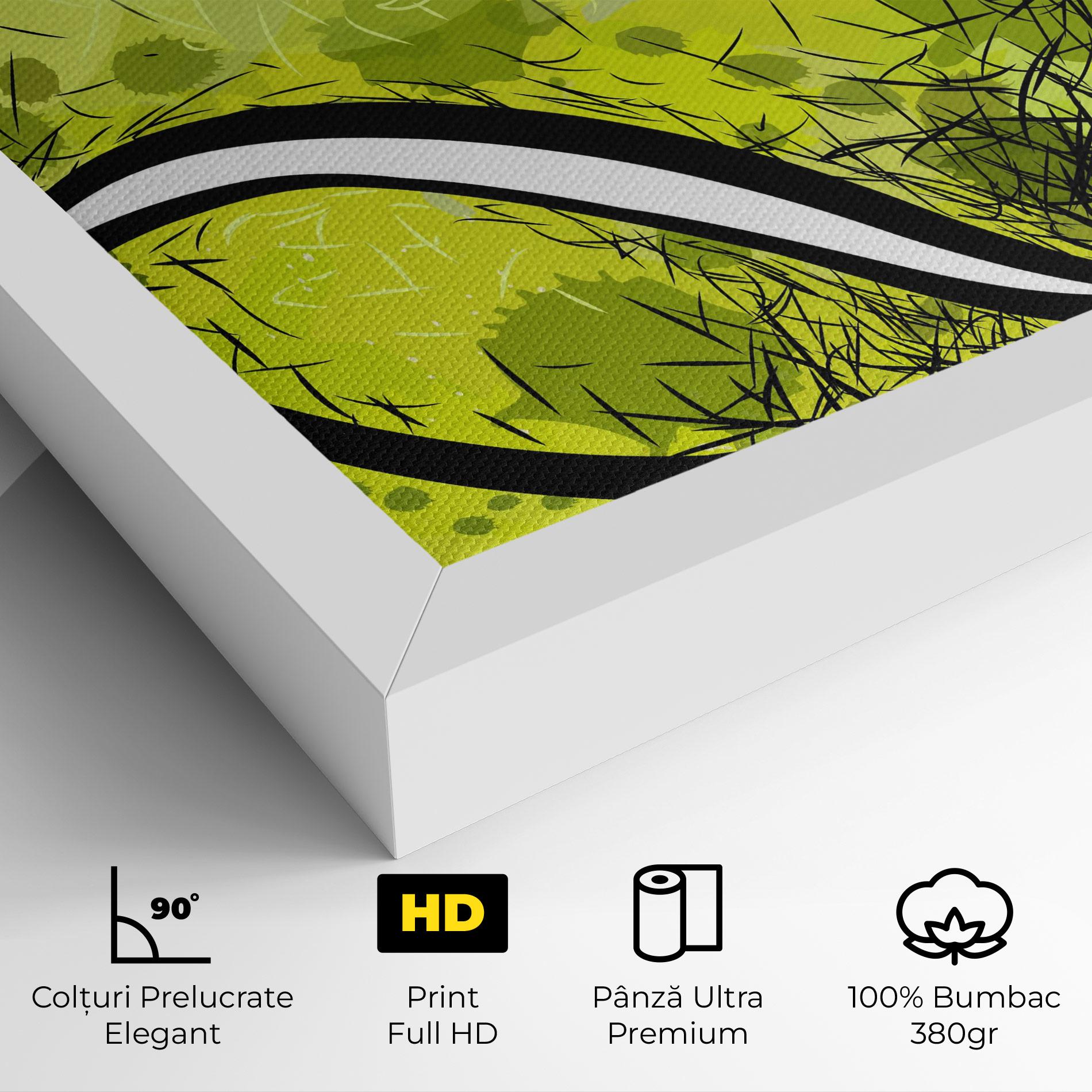 Tablou Canvas Big Tennis Ball mockup 4