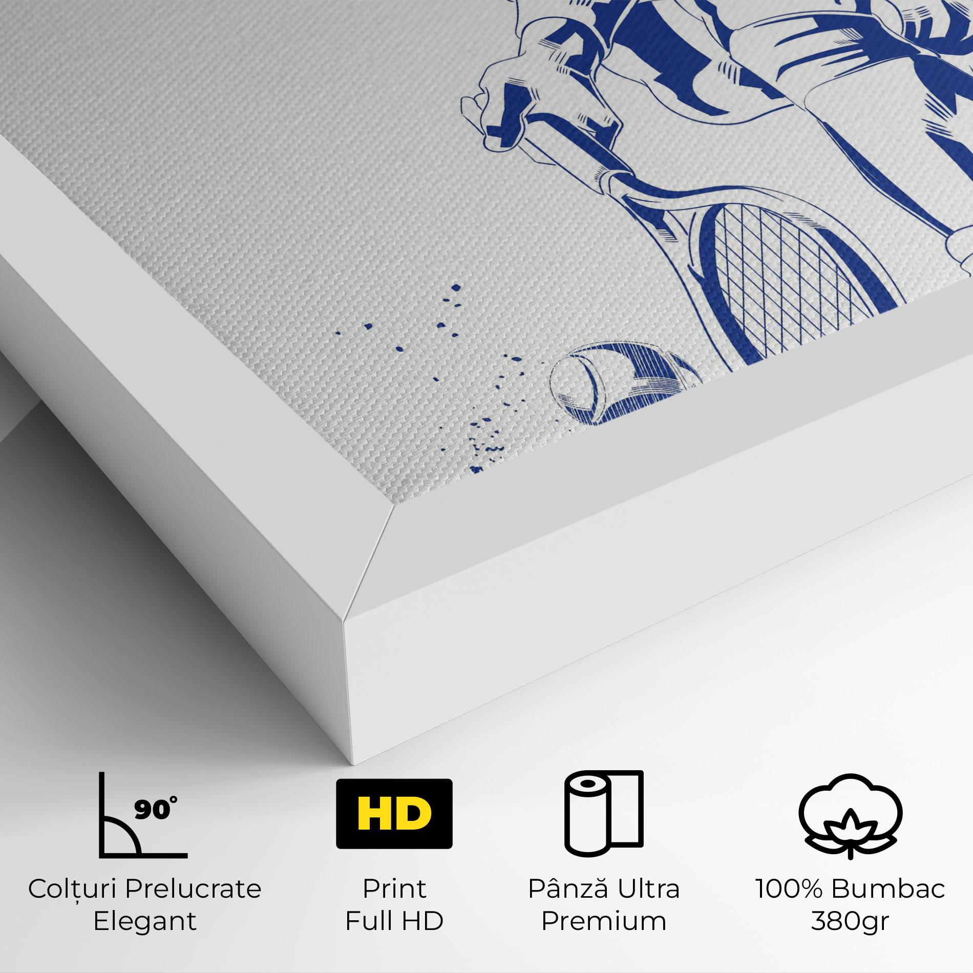 Tablou Canvas Blue Tennis mockup 4