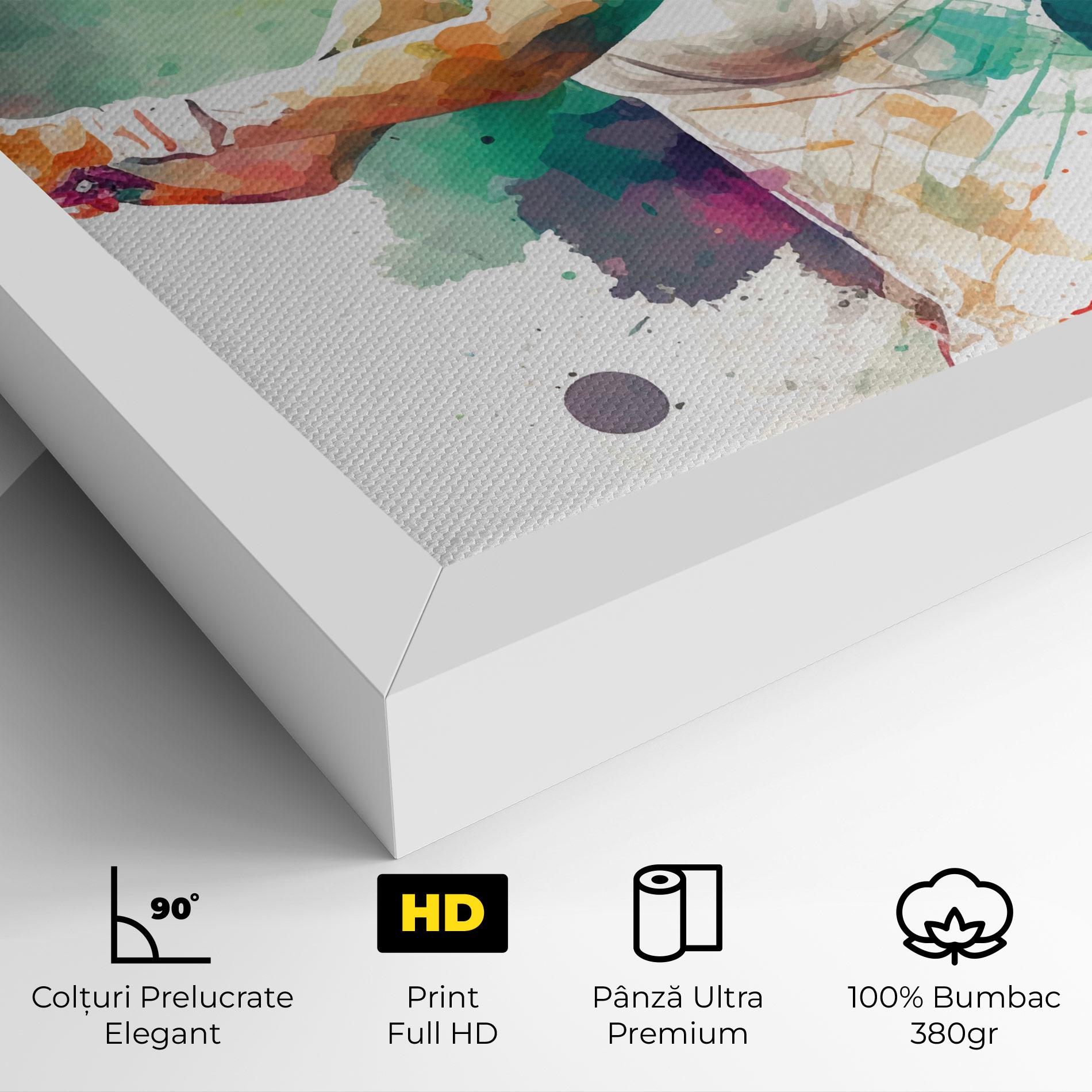 Tablou Canvas Green Art Tennis mockup 4