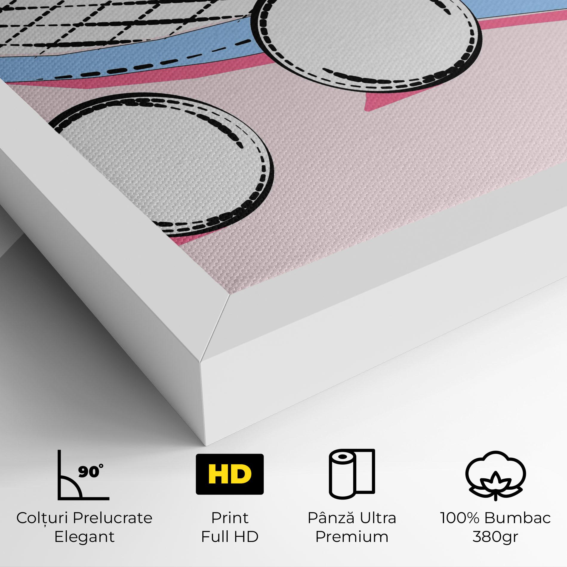 Tablou Canvas Pink Tennis mockup 4