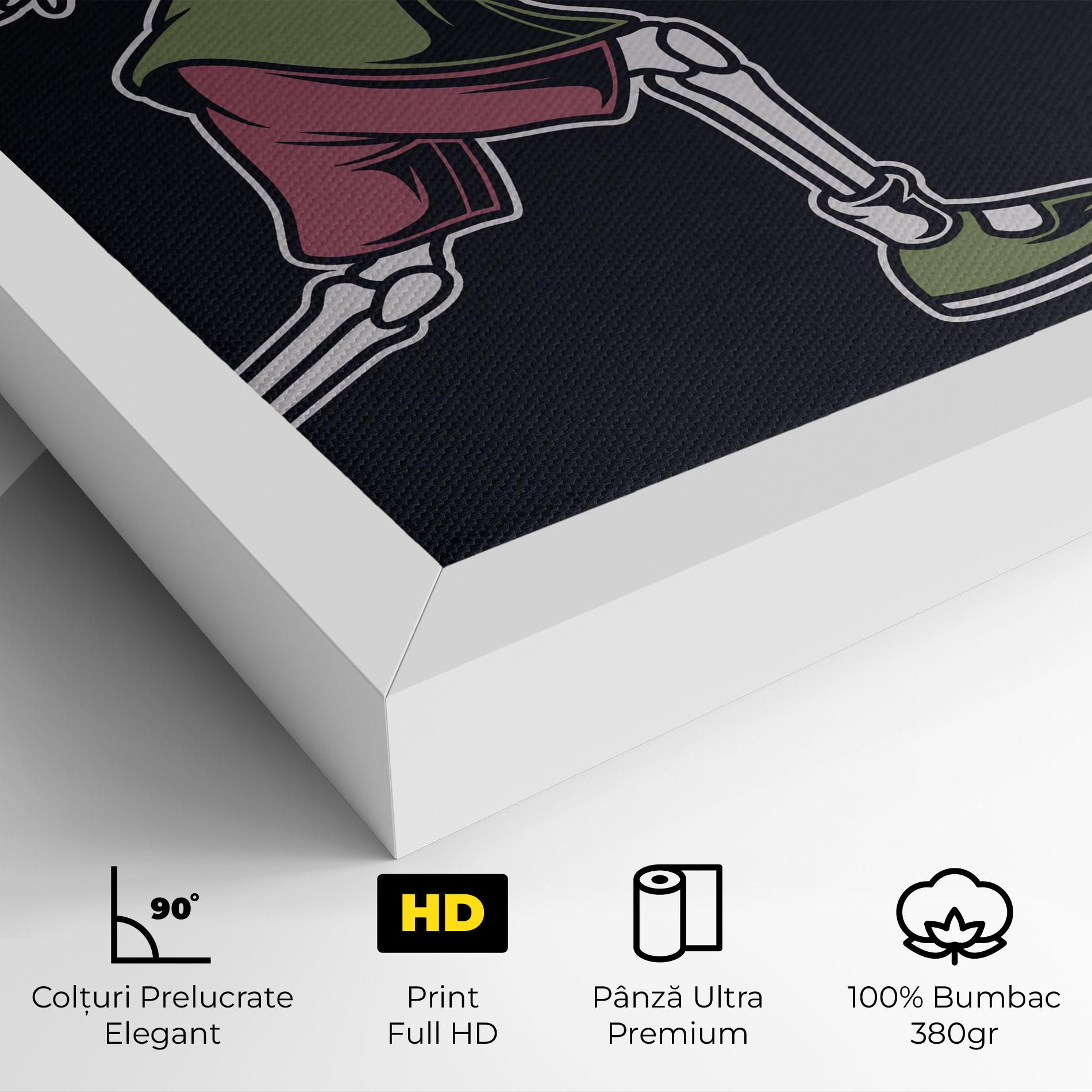 Tablou Canvas Skull Tennis mockup 4