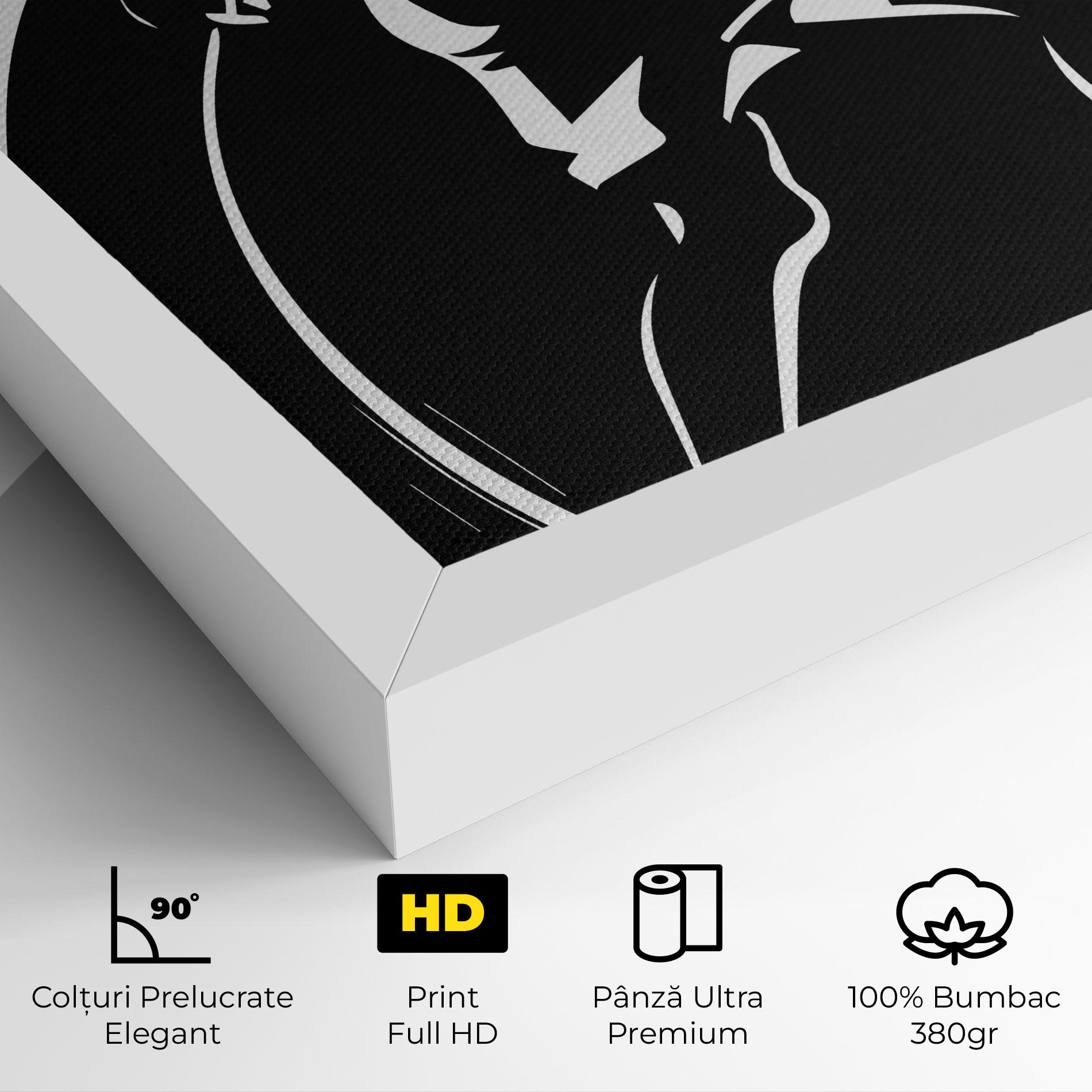 Tablou Canvas White Line Tennis mockup 4