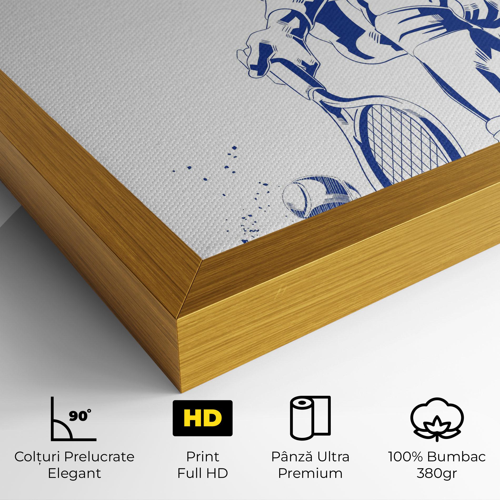 Tablou Canvas Blue Tennis mockup 4