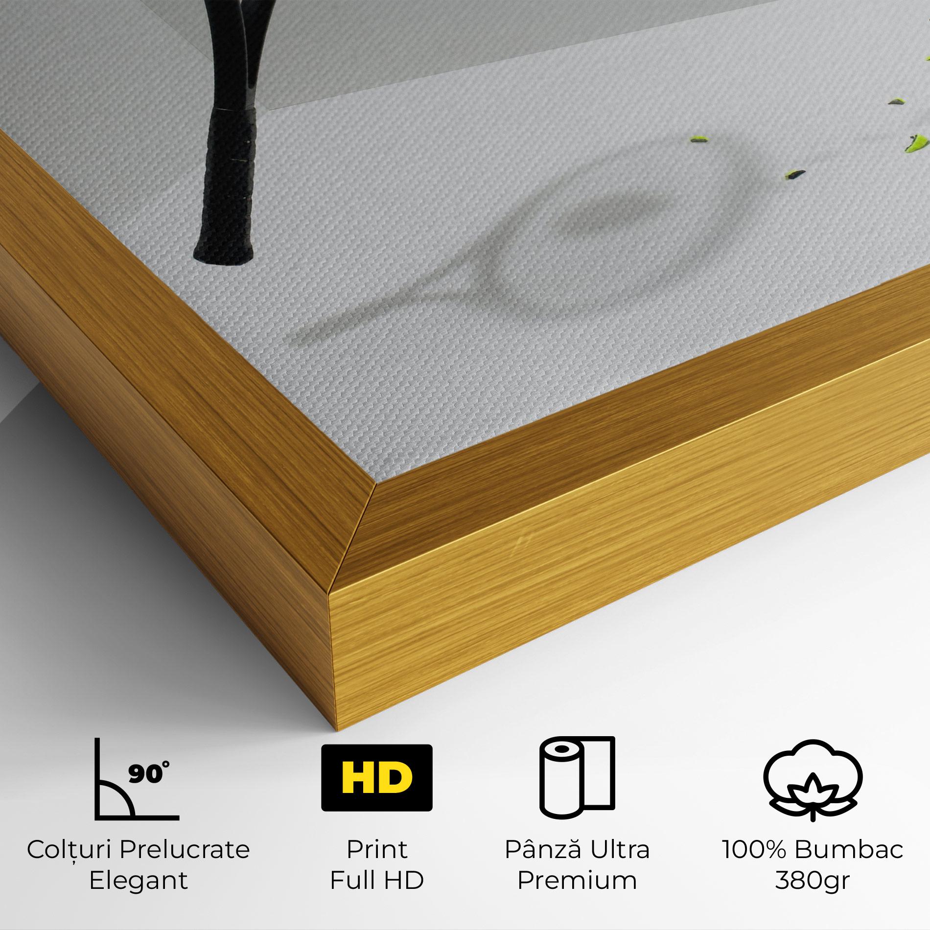 Tablou Canvas Broken Tennis Ball mockup 4