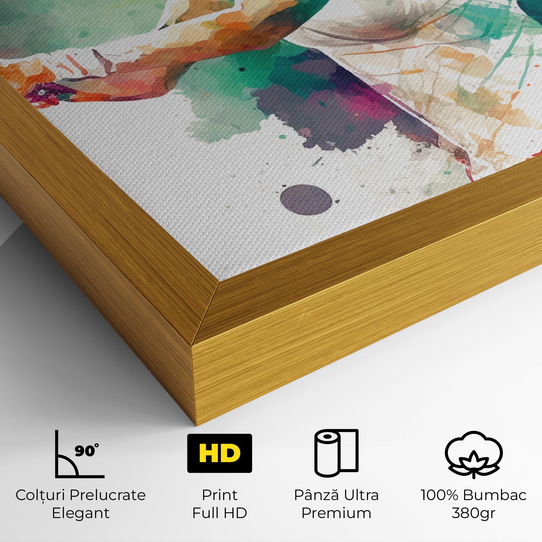 Tablou Canvas Green Art Tennis mockup 4