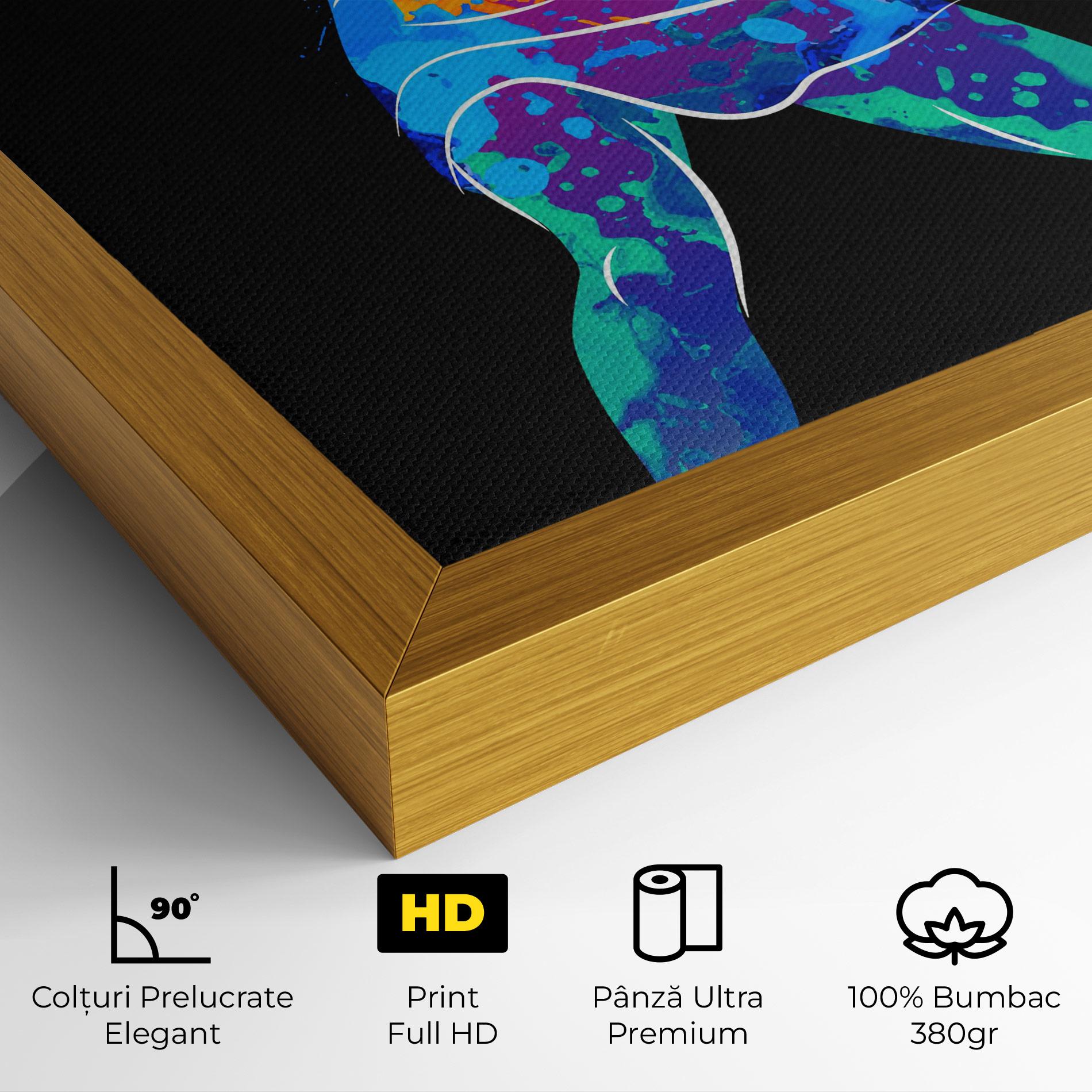 Tablou Canvas Green Orange Tennis mockup 4