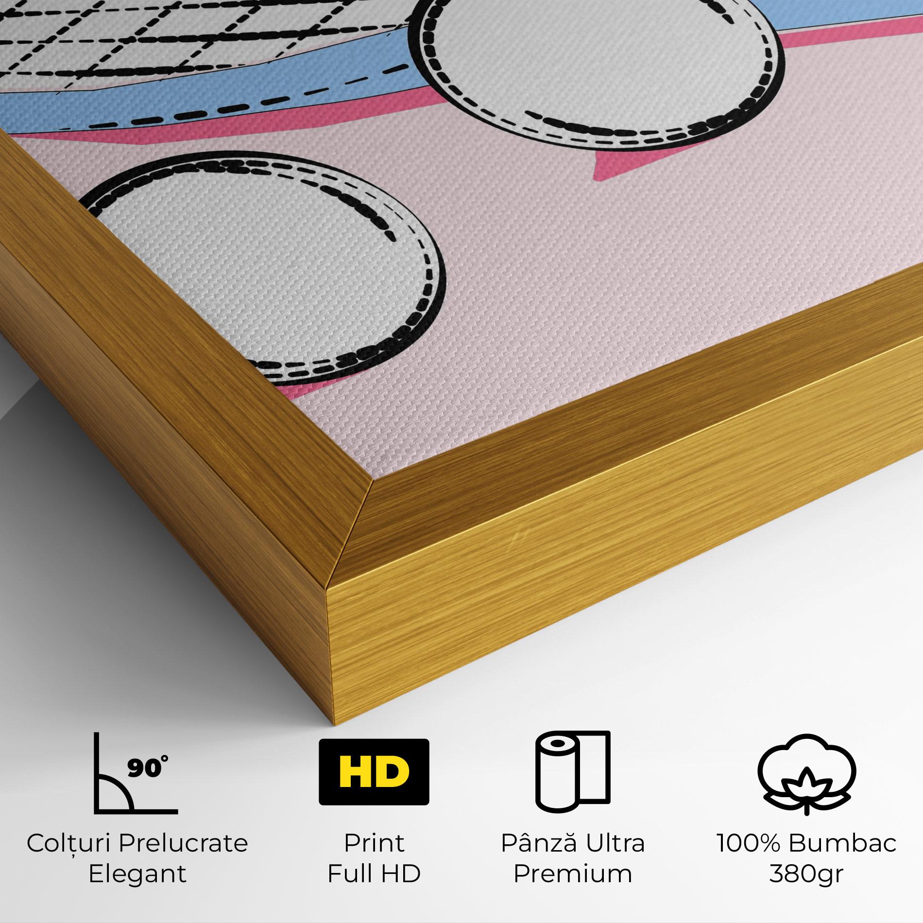 Tablou Canvas Pink Tennis mockup 4