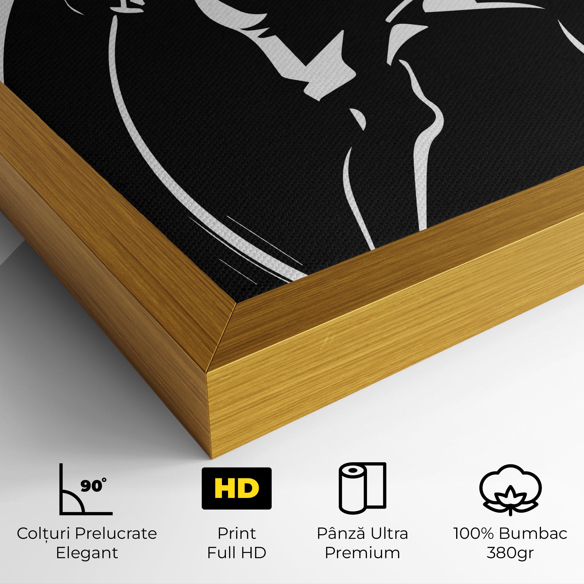 Tablou Canvas White Line Tennis mockup 4