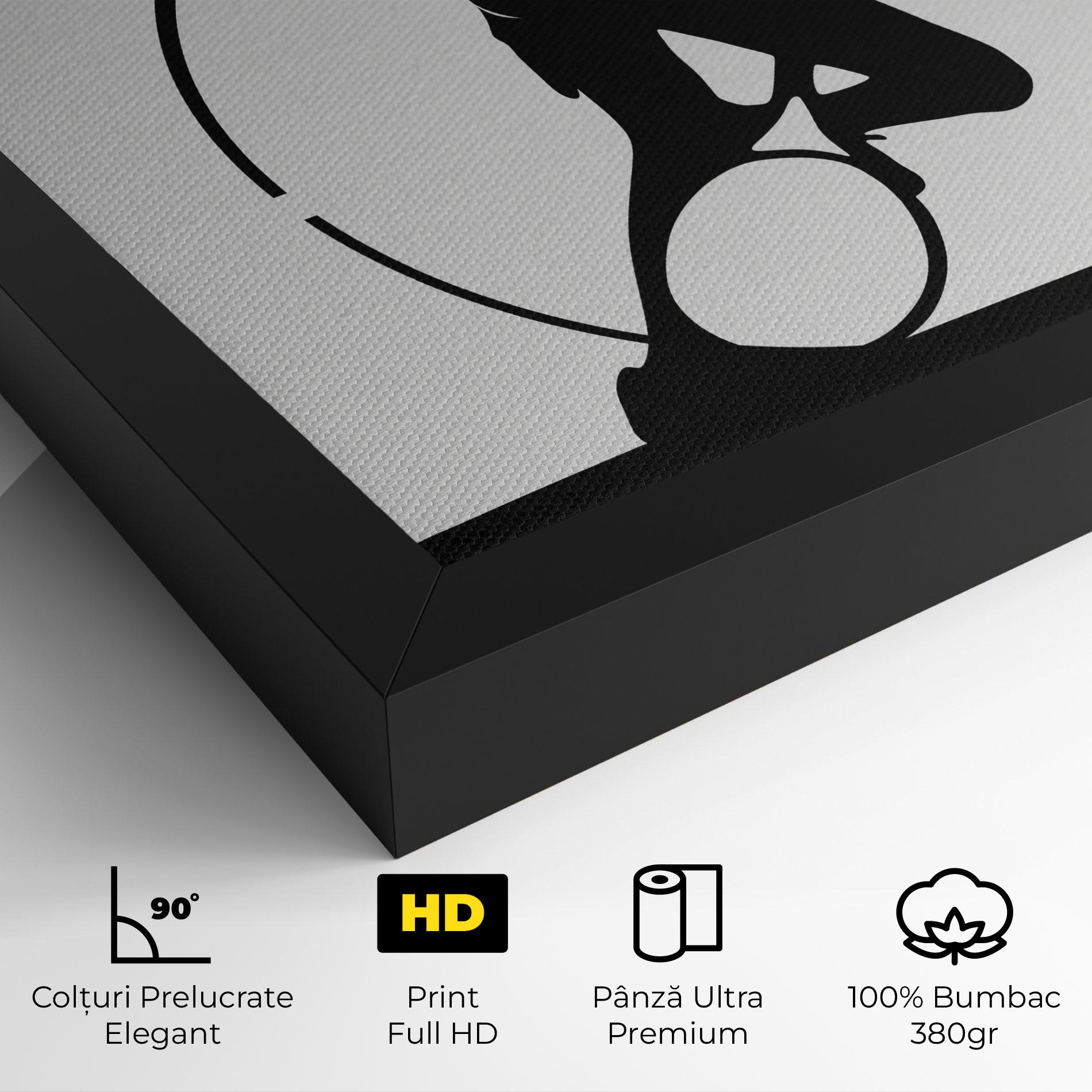 Tablou Canvas Black Tennis Circle mockup 4