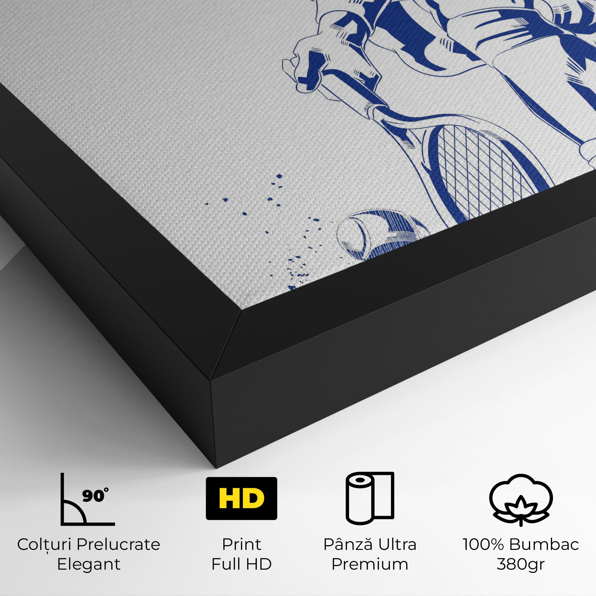 Tablou Canvas Blue Tennis mockup 4