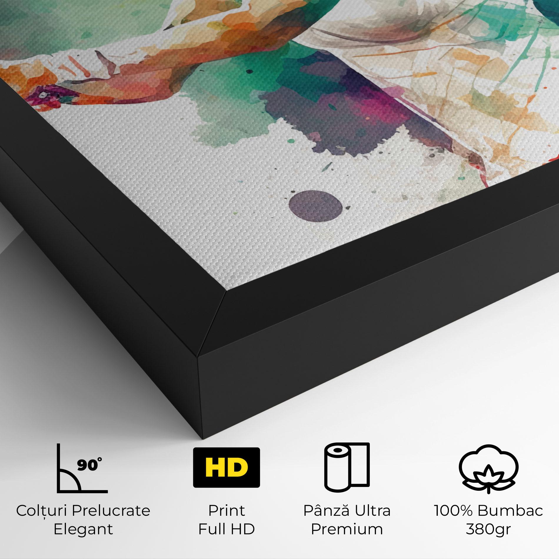 Tablou Canvas Green Art Tennis mockup 4