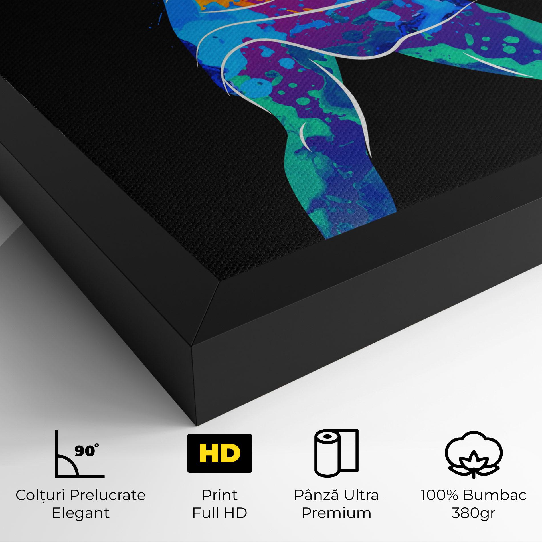 Tablou Canvas Green Orange Tennis mockup 4