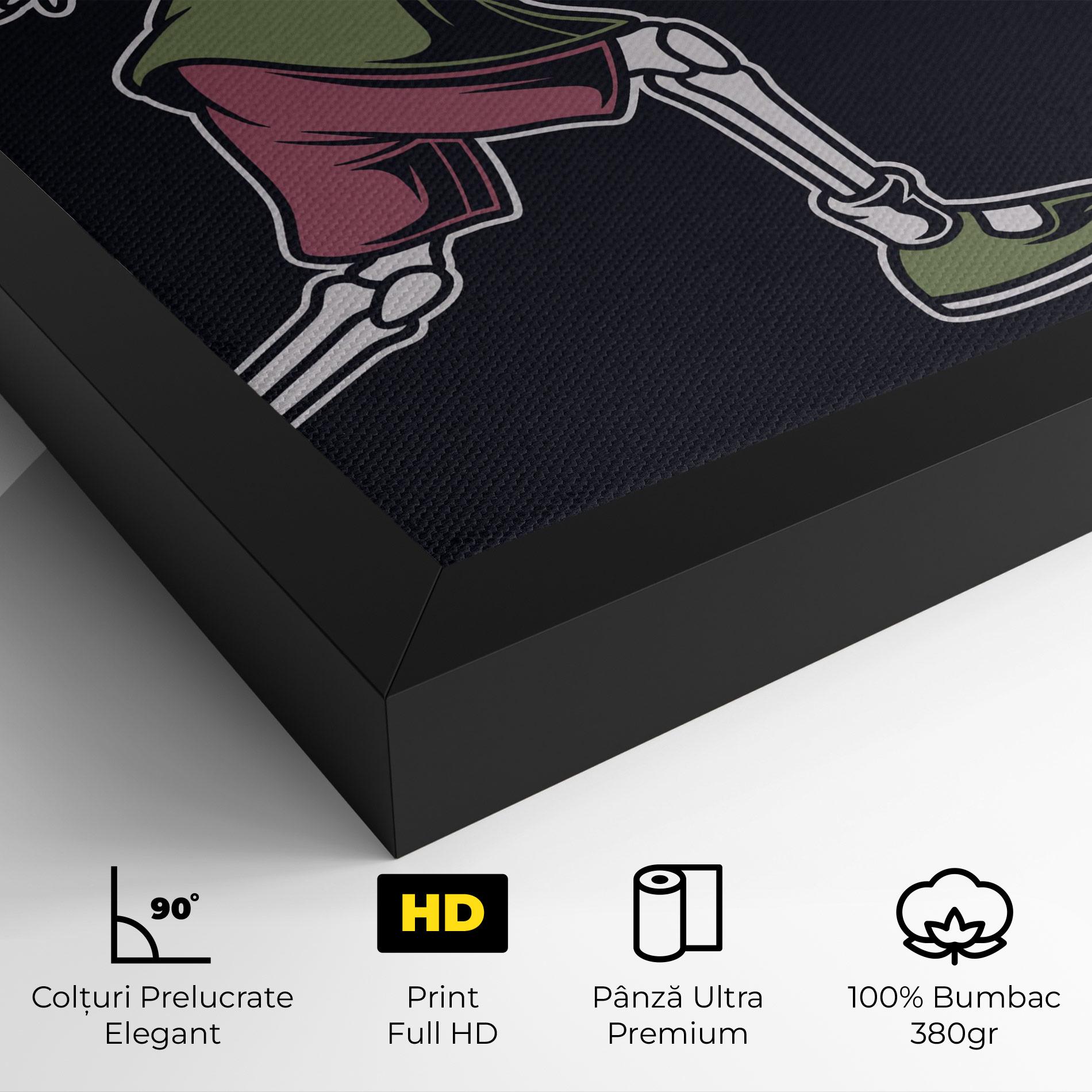 Tablou Canvas Skull Tennis mockup 4