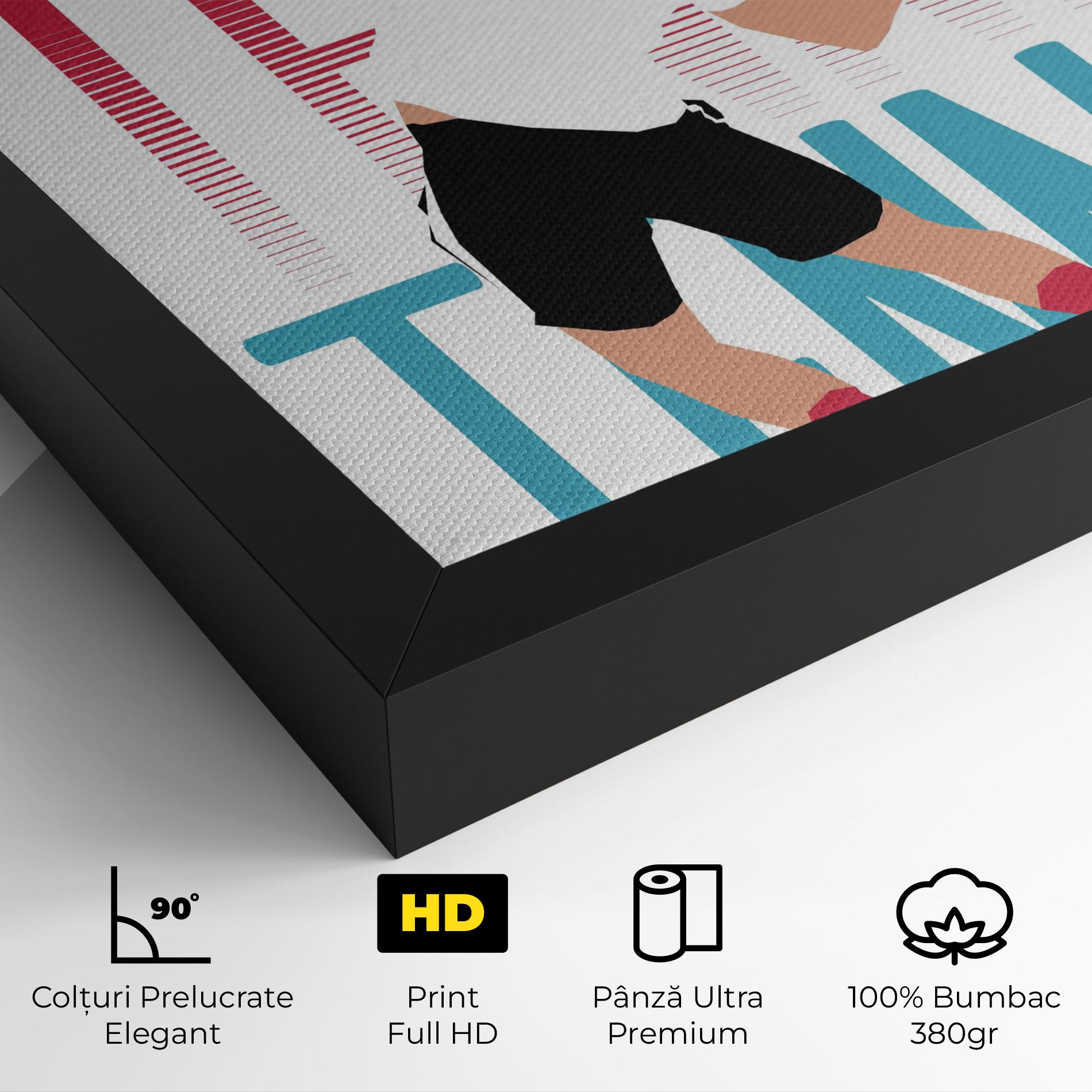 Tablou Canvas Tennis Ball Jump mockup 4