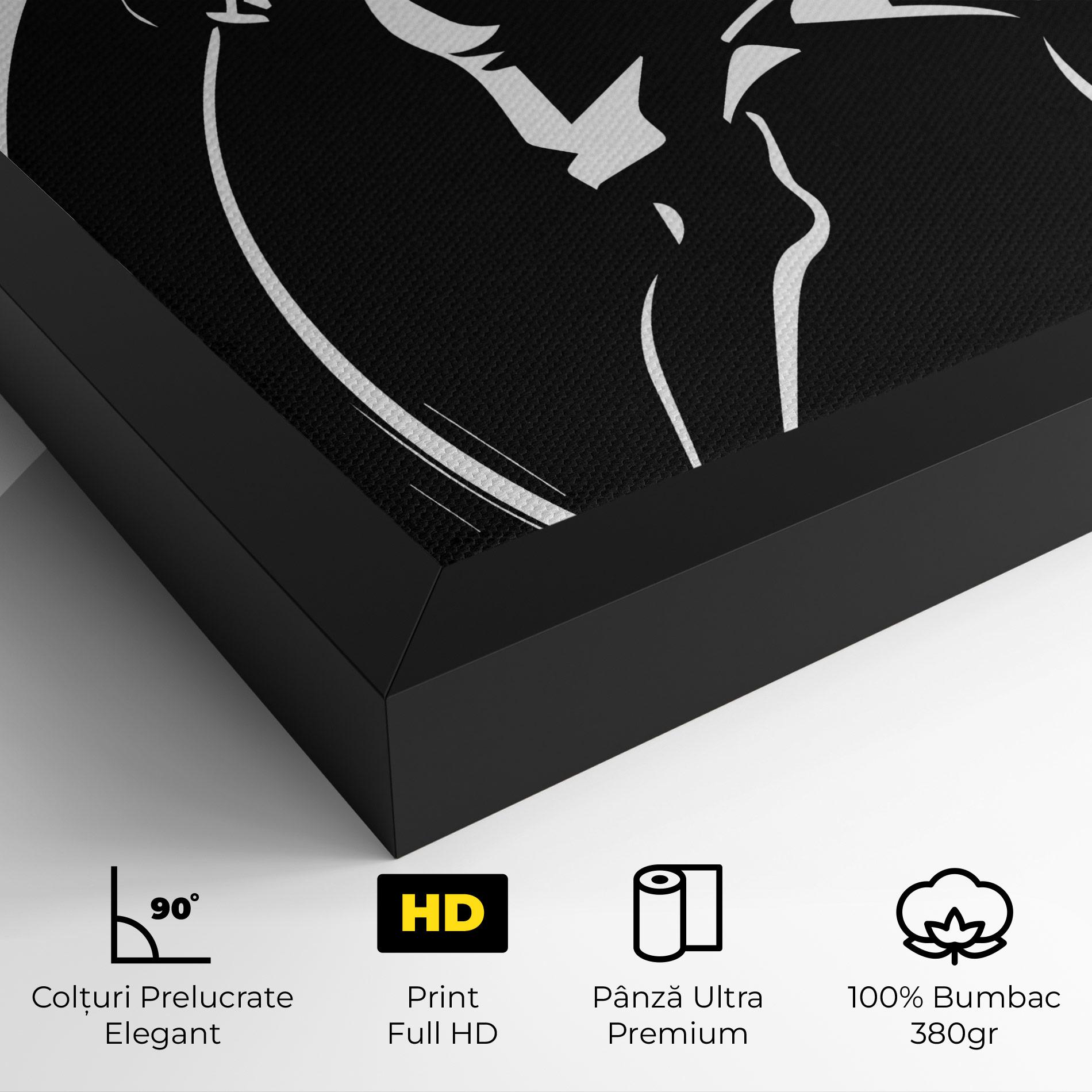 Tablou Canvas White Line Tennis mockup 4