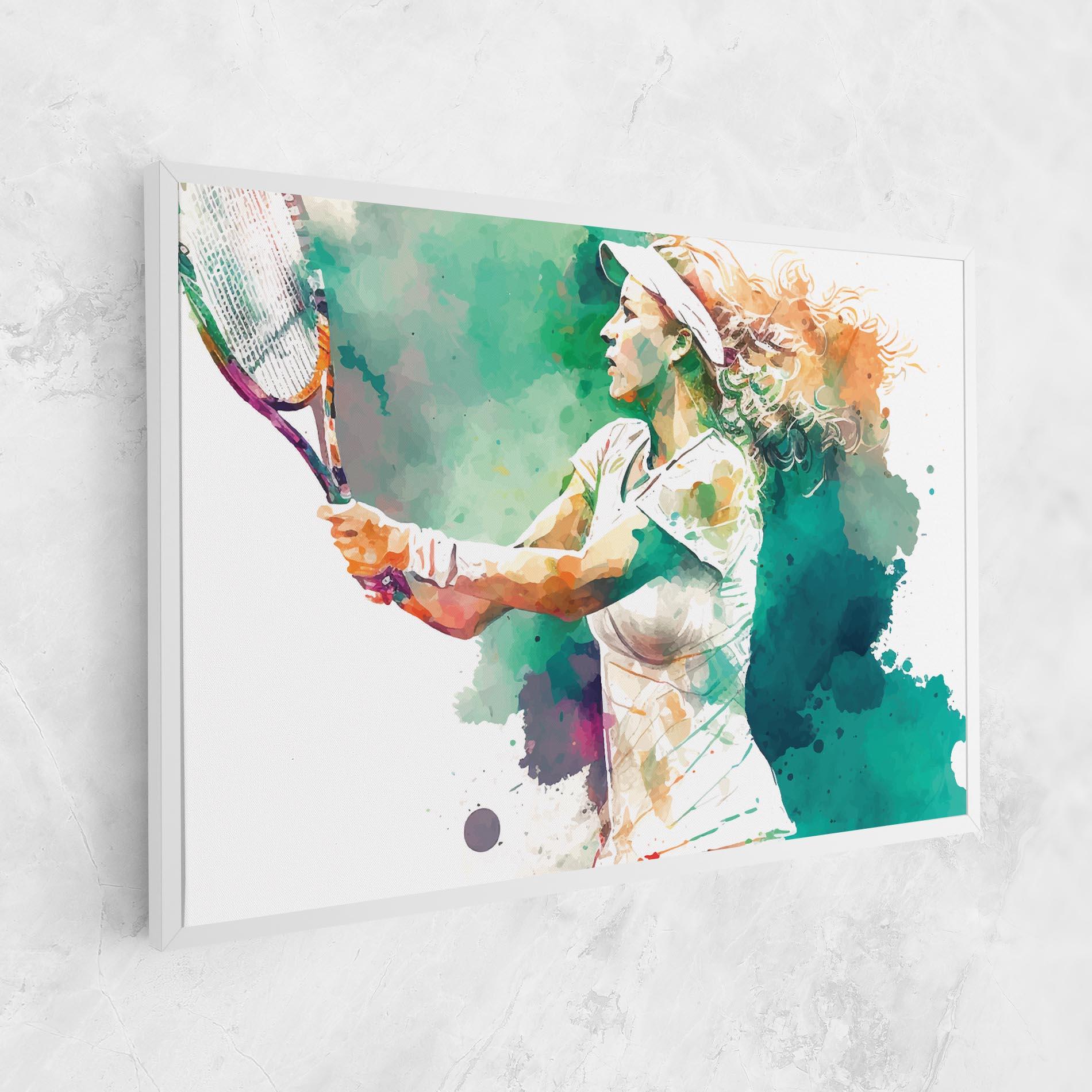 Tablou Canvas Green Art Tennis mockup 1