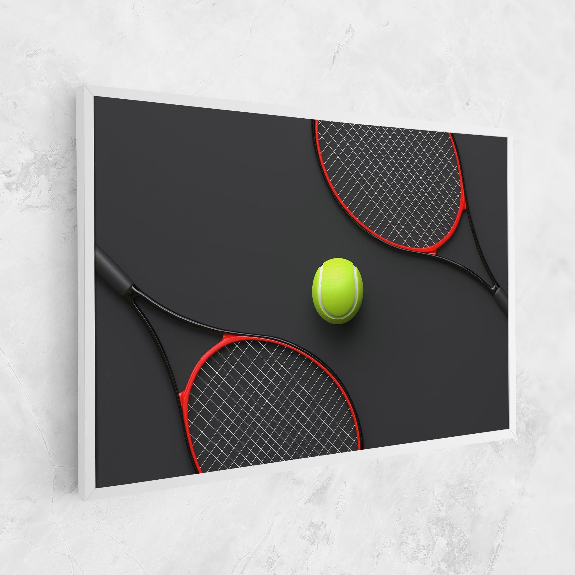 Tablou Canvas Red Tennis Rackets mockup 1