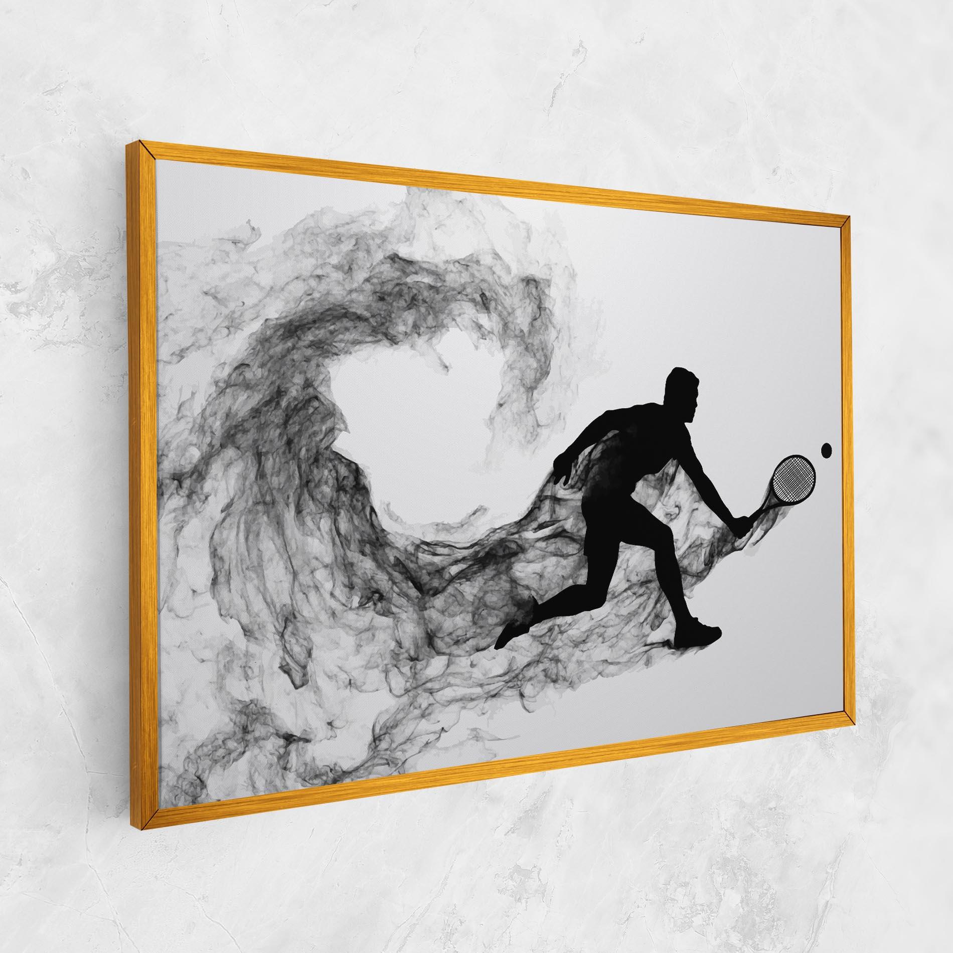 Tablou Canvas Black Smoke Tennis mockup 1