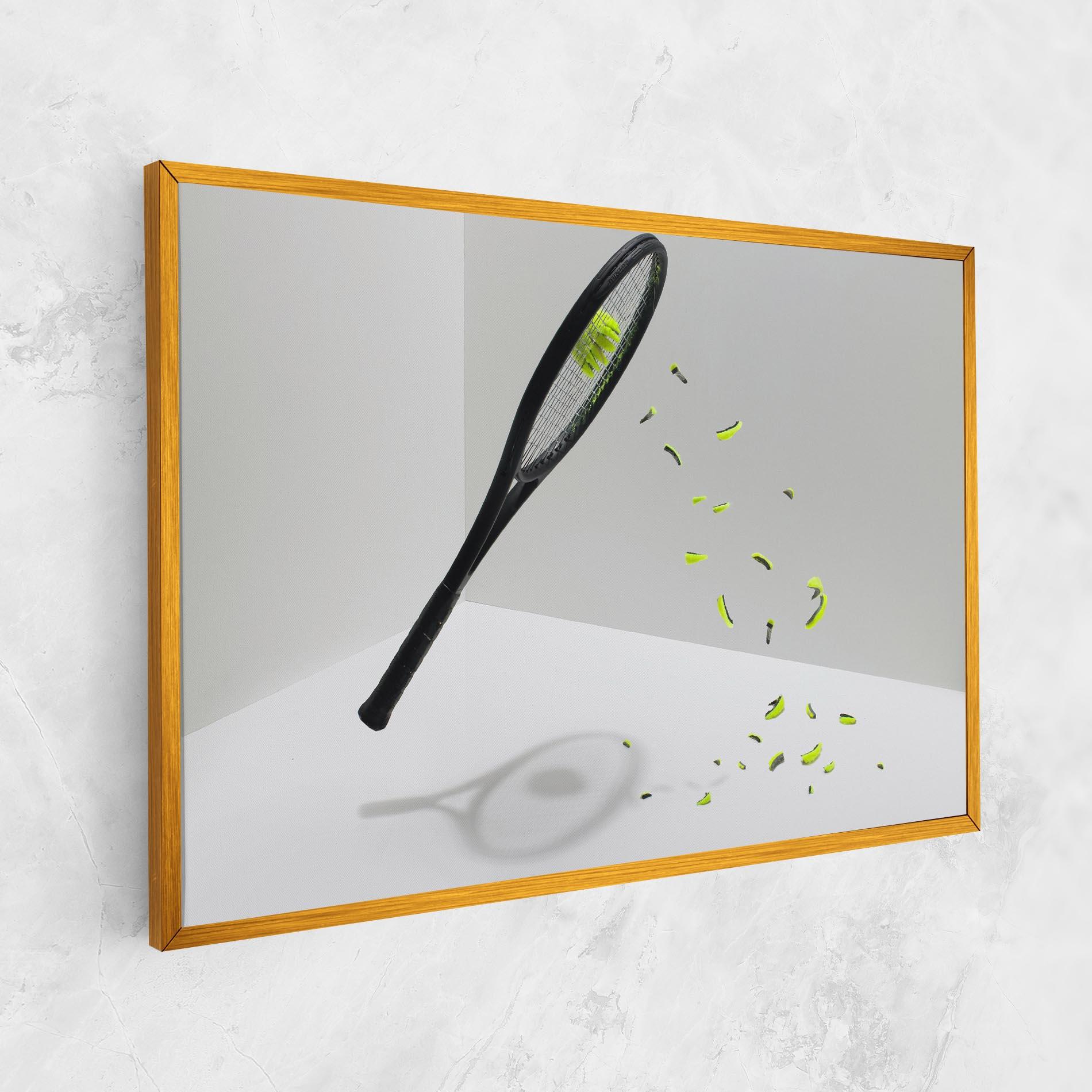 Tablou Canvas Broken Tennis Ball mockup 1