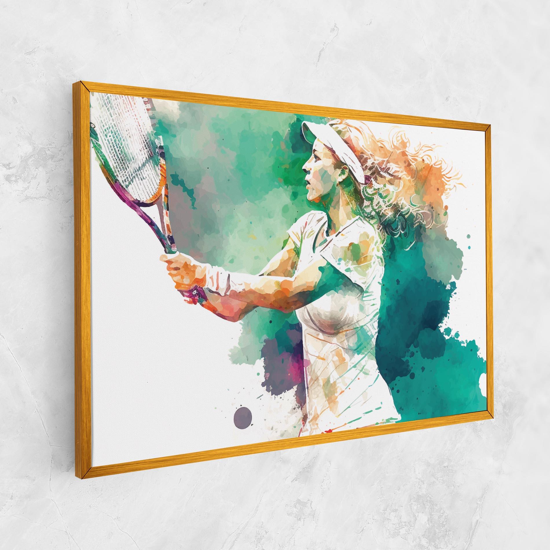 Tablou Canvas Green Art Tennis mockup 1
