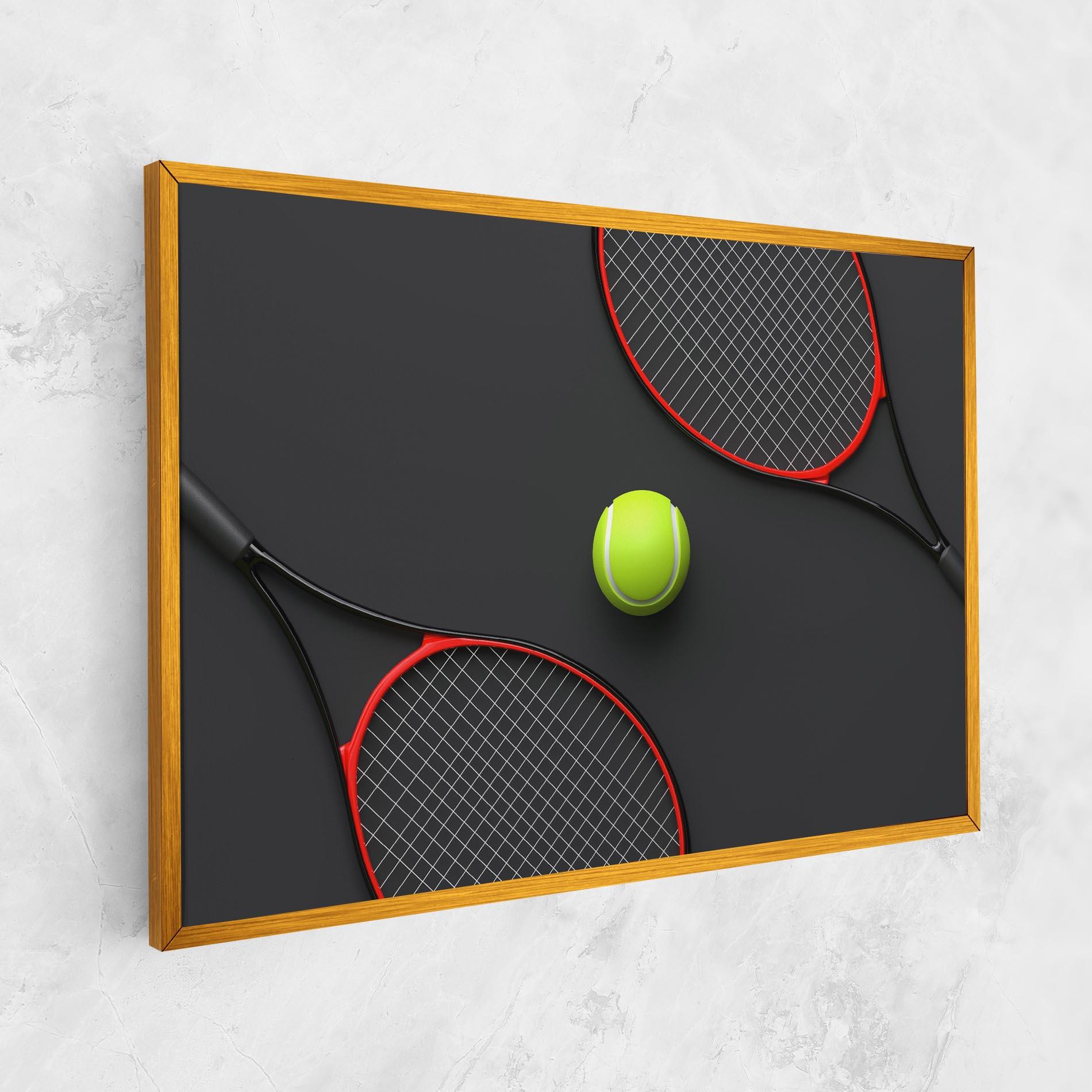 Tablou Canvas Red Tennis Rackets mockup 1