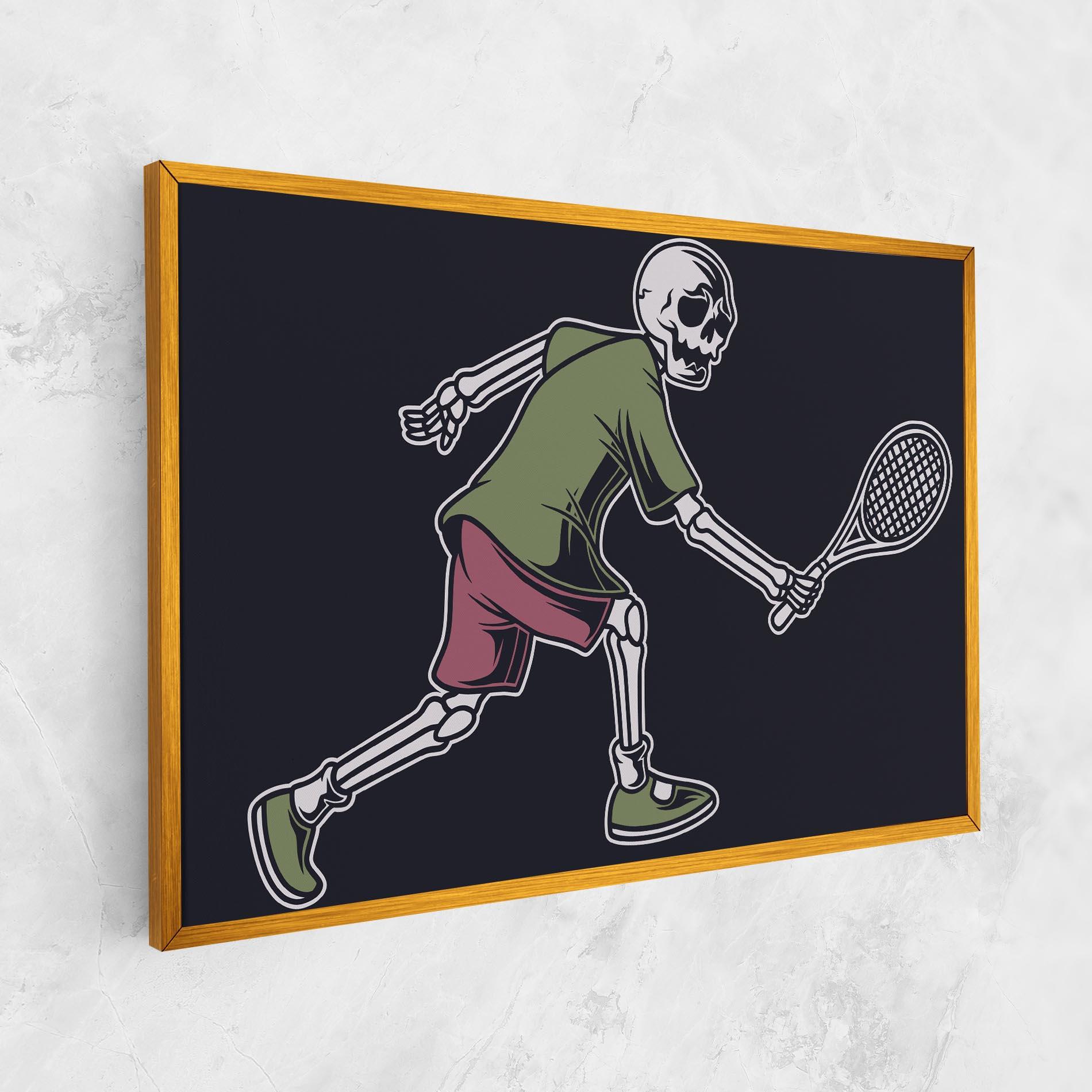Tablou Canvas Skull Tennis mockup 1