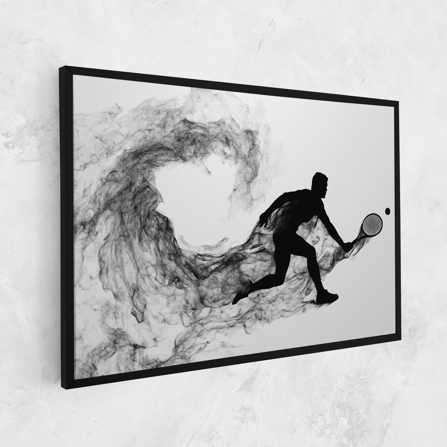 Tablou Canvas Black Smoke Tennis mockup 1