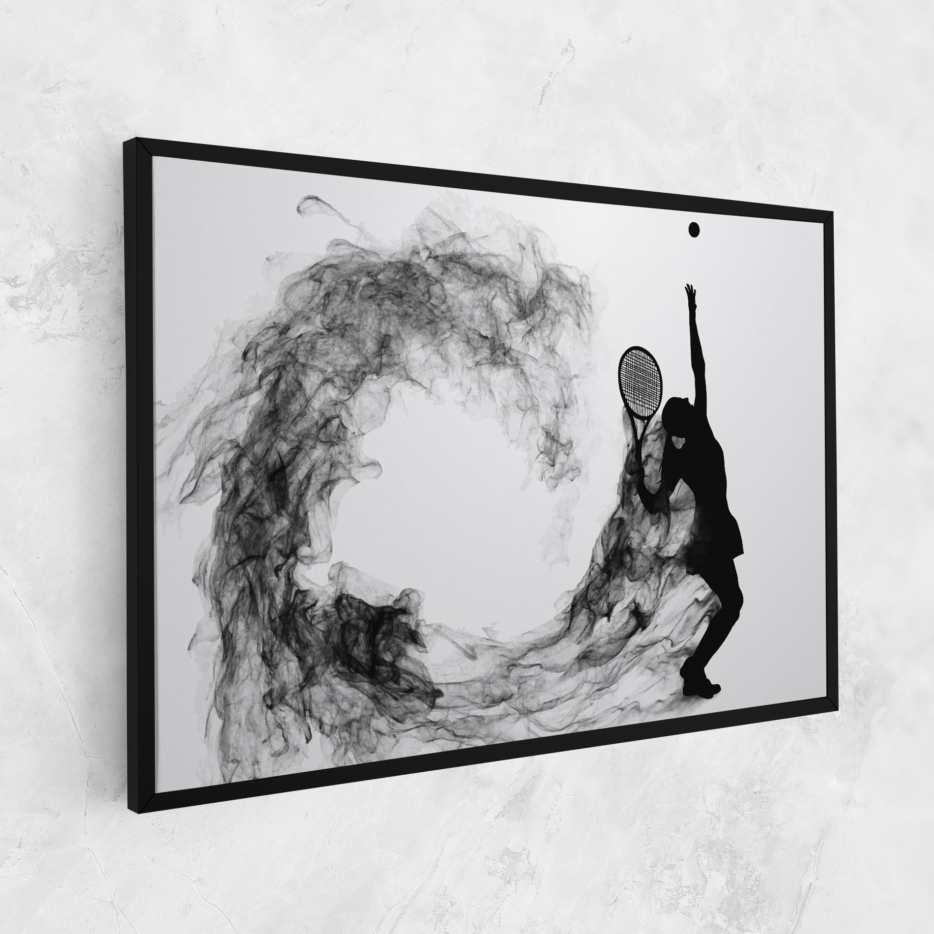 Tablou Canvas Black Tennis Smoke mockup 1