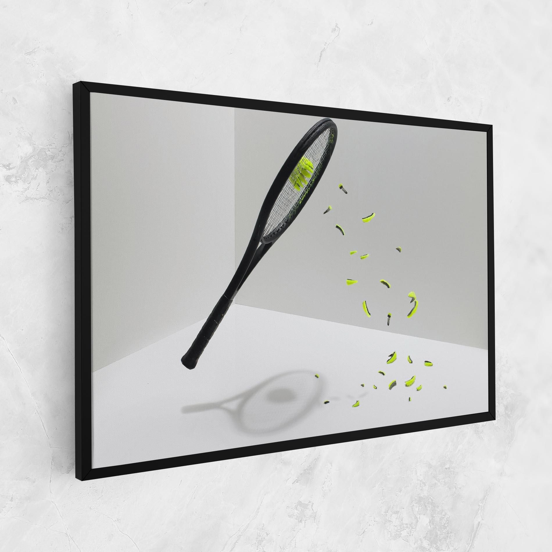 Tablou Canvas Broken Tennis Ball mockup 1