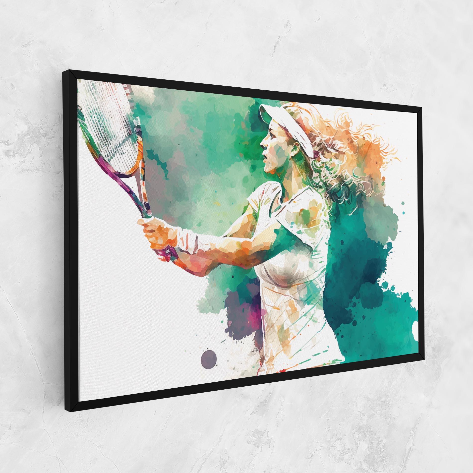 Tablou Canvas Green Art Tennis mockup 1