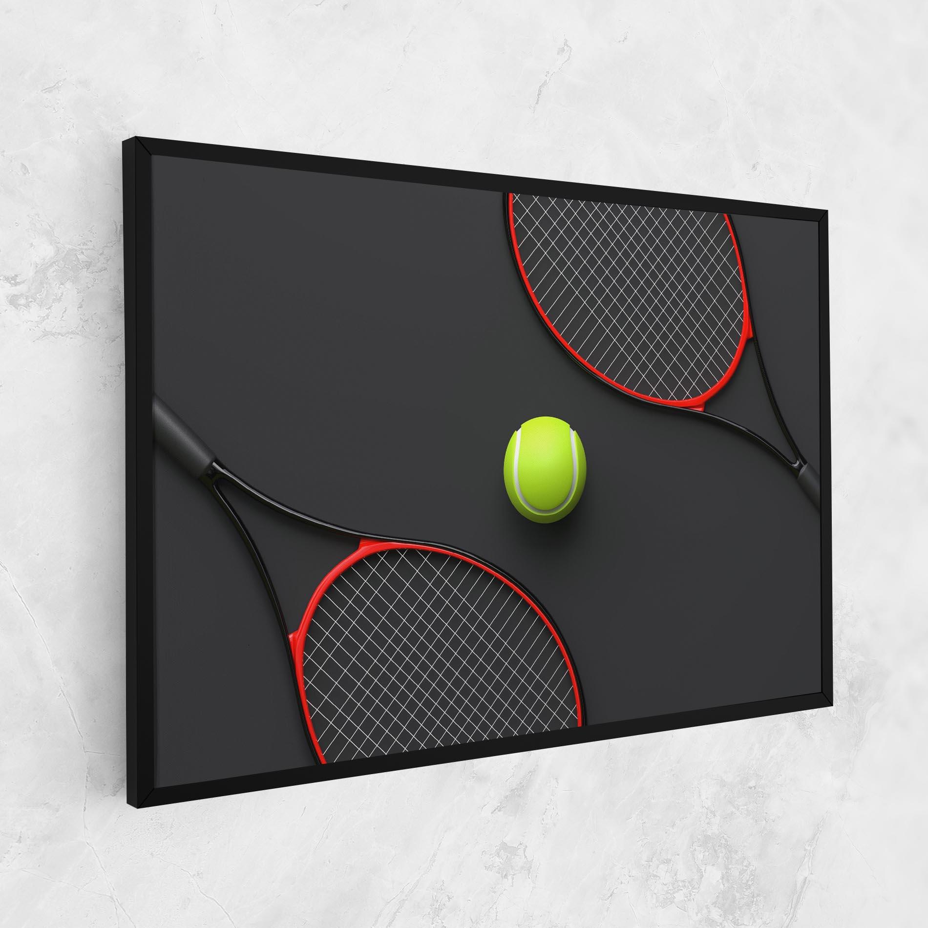 Tablou Canvas Red Tennis Rackets mockup 1