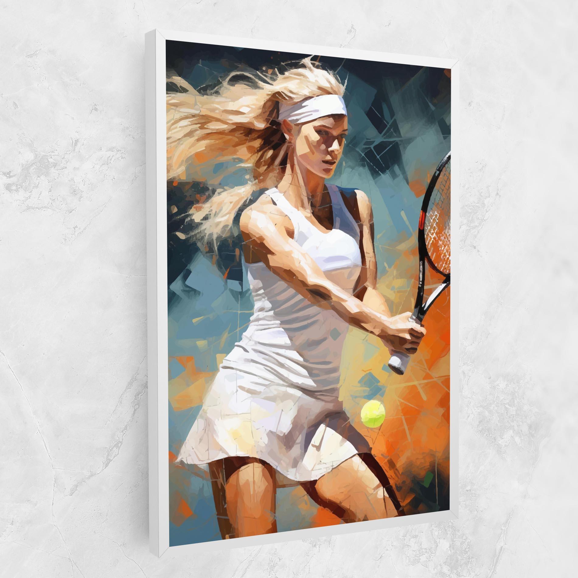 Tablou Canvas Blonde Tennis Girl mockup 1