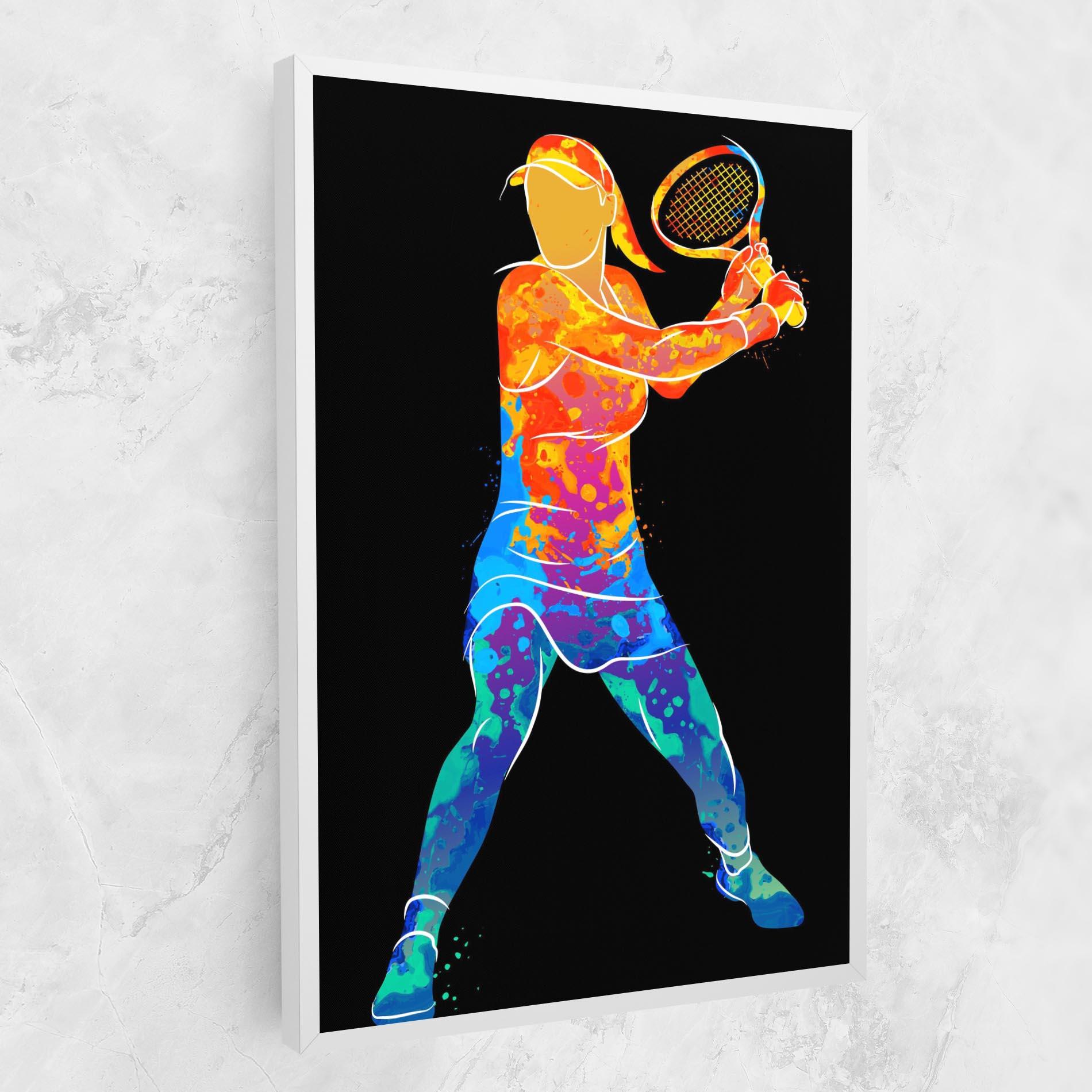 Tablou Canvas Green Orange Tennis mockup 1