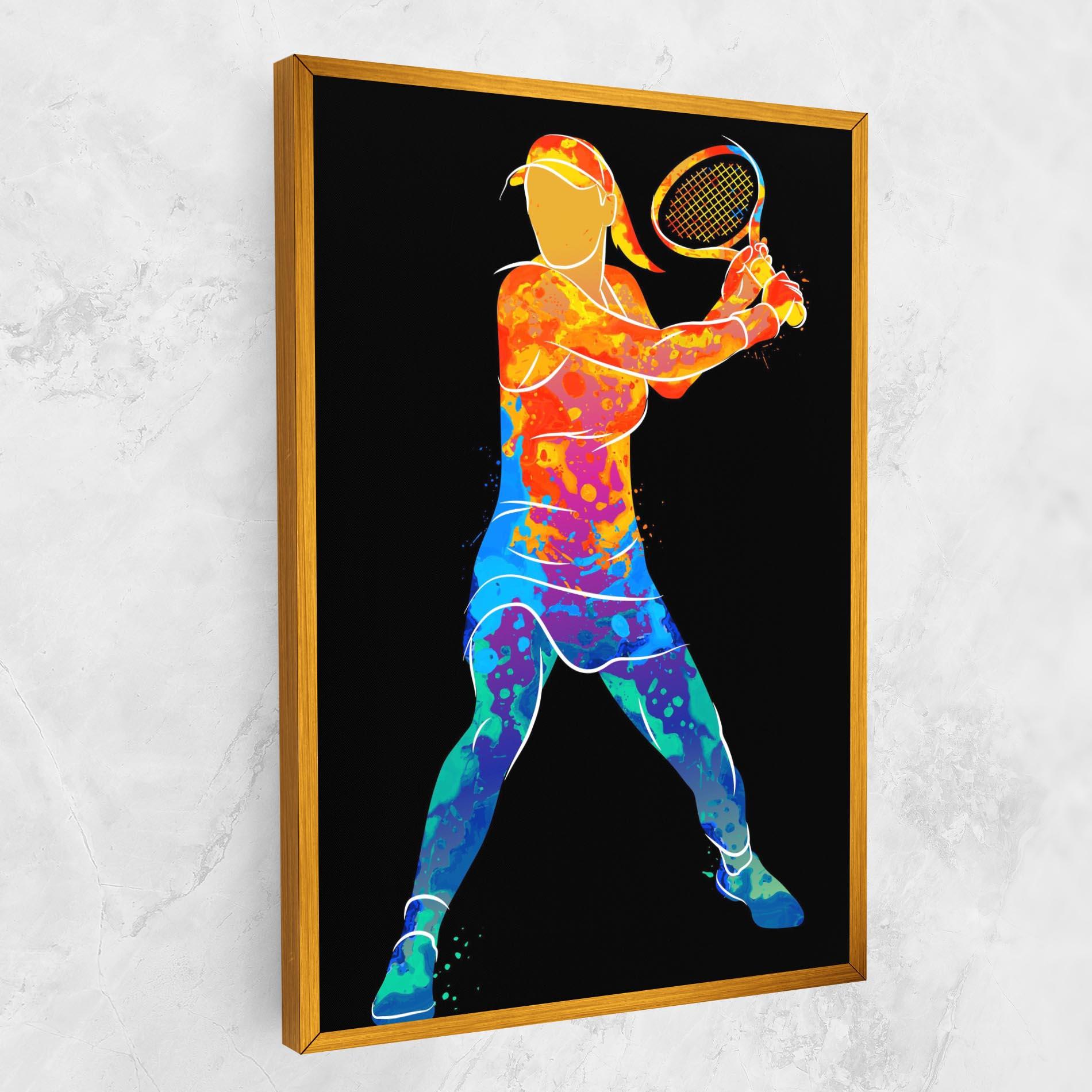 Tablou Canvas Green Orange Tennis mockup 1