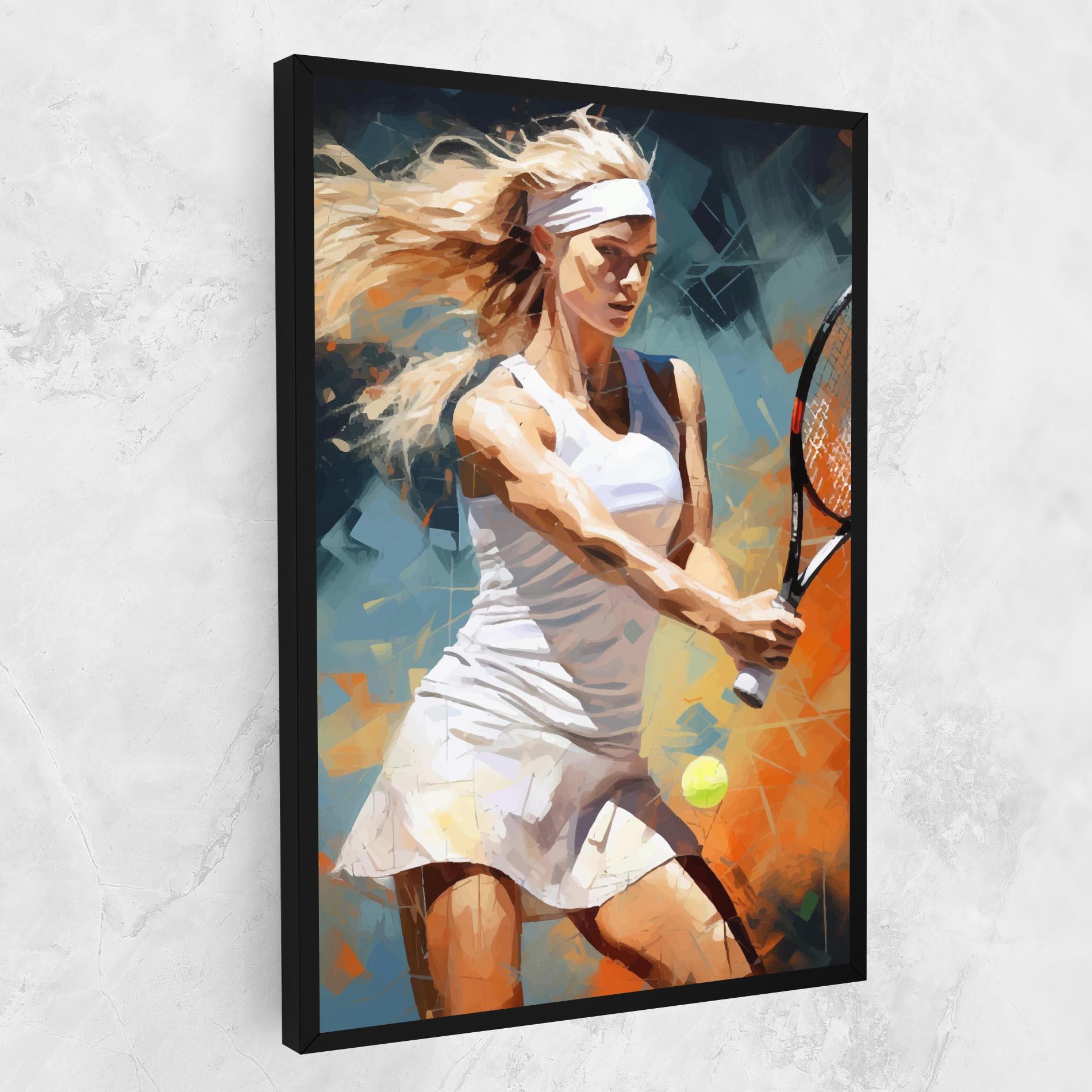 Tablou Canvas Blonde Tennis Girl mockup 1