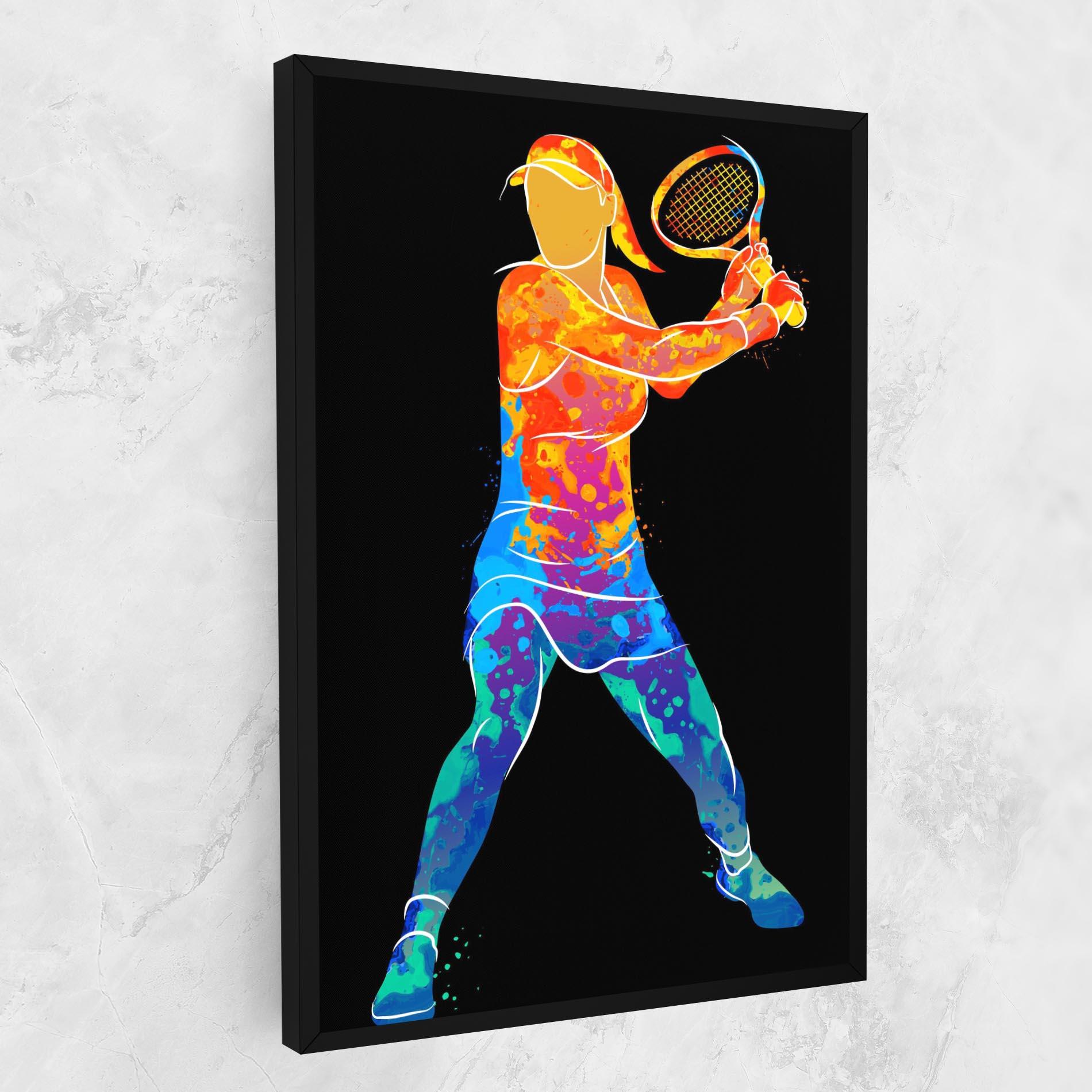 Tablou Canvas Green Orange Tennis mockup 1