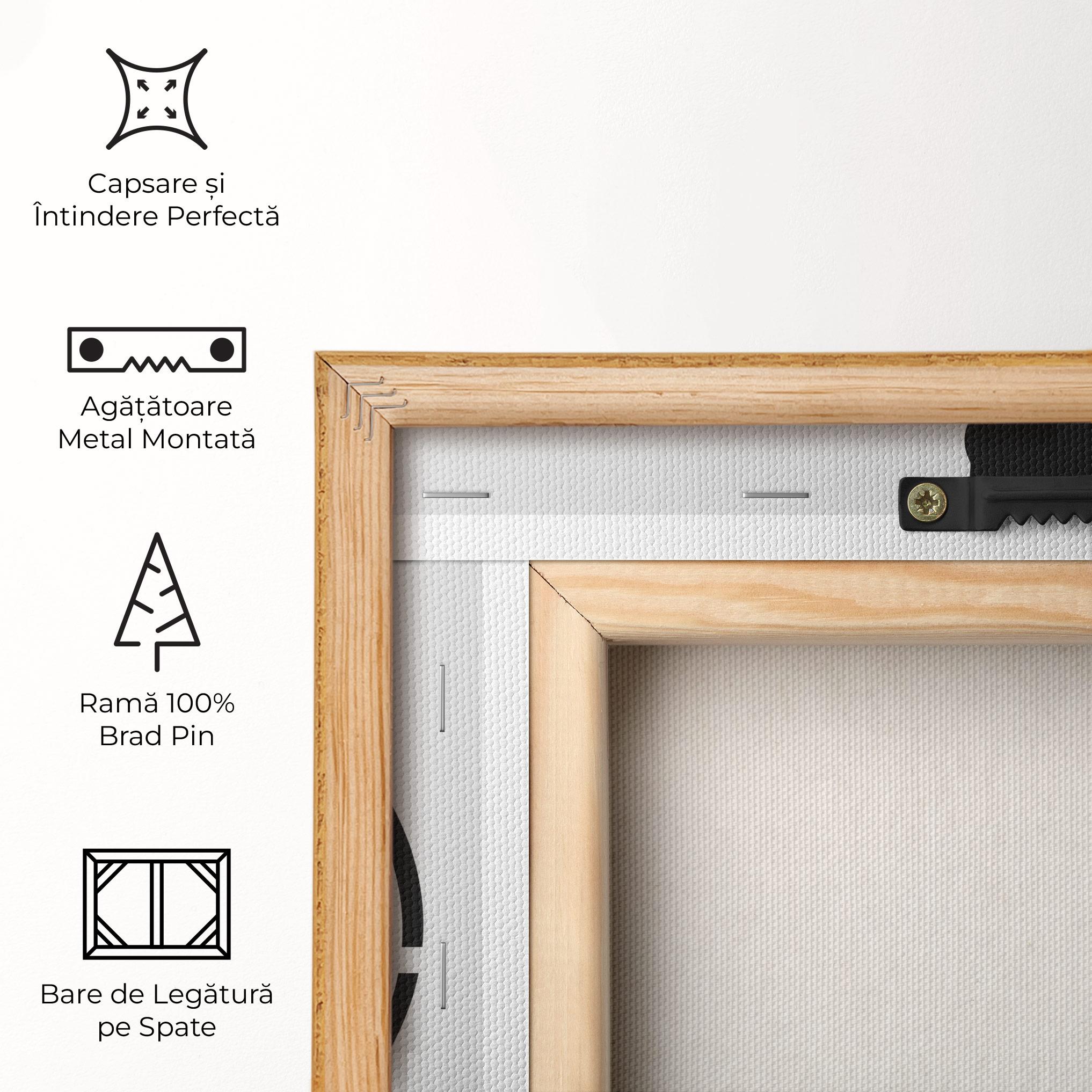 Tablou Canvas Black Tennis Circle mockup 5