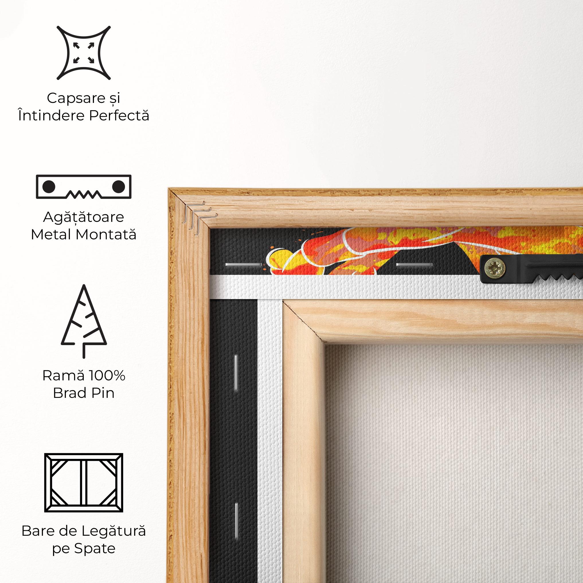 Tablou Canvas Green Orange Tennis mockup 5