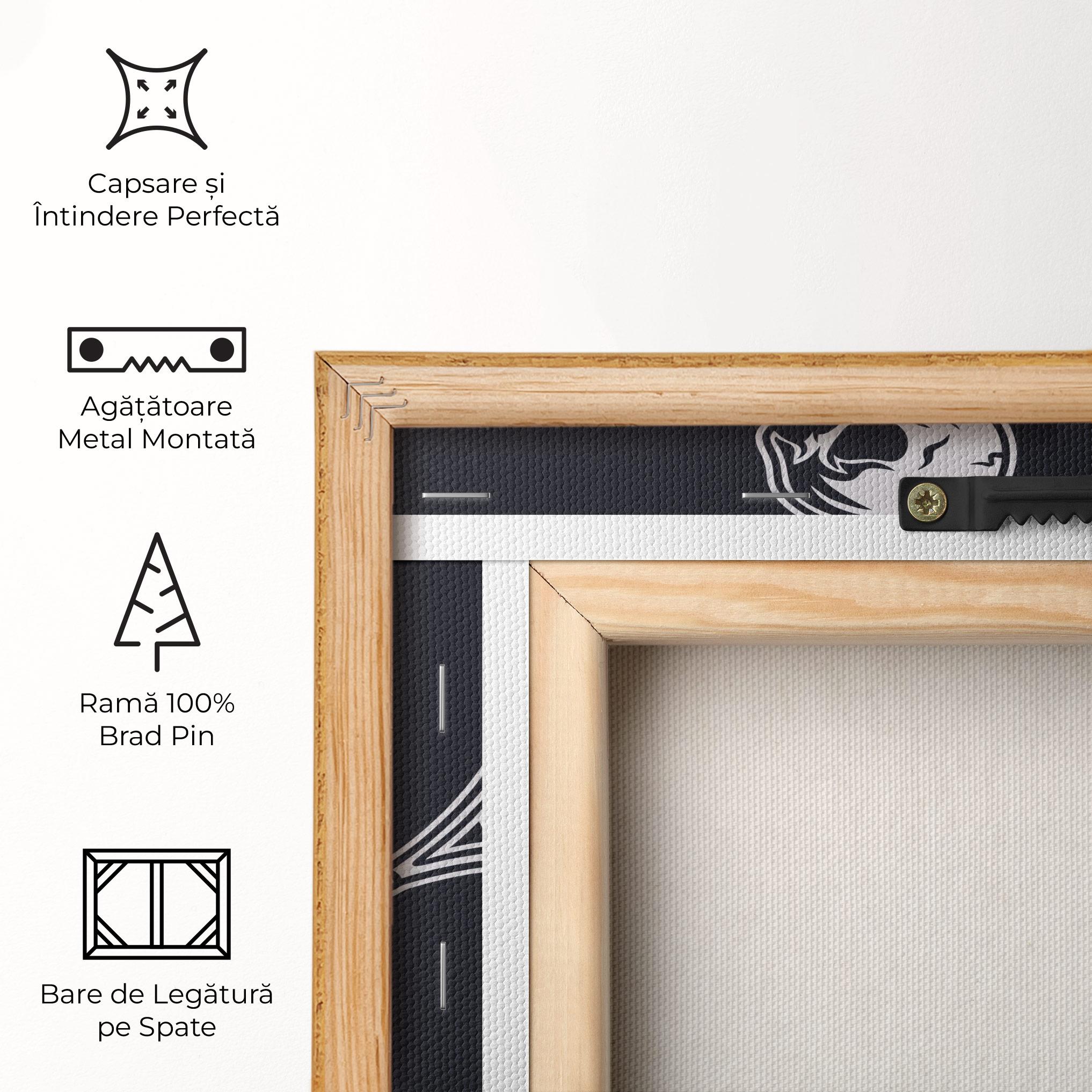 Tablou Canvas Skull Tennis mockup 5