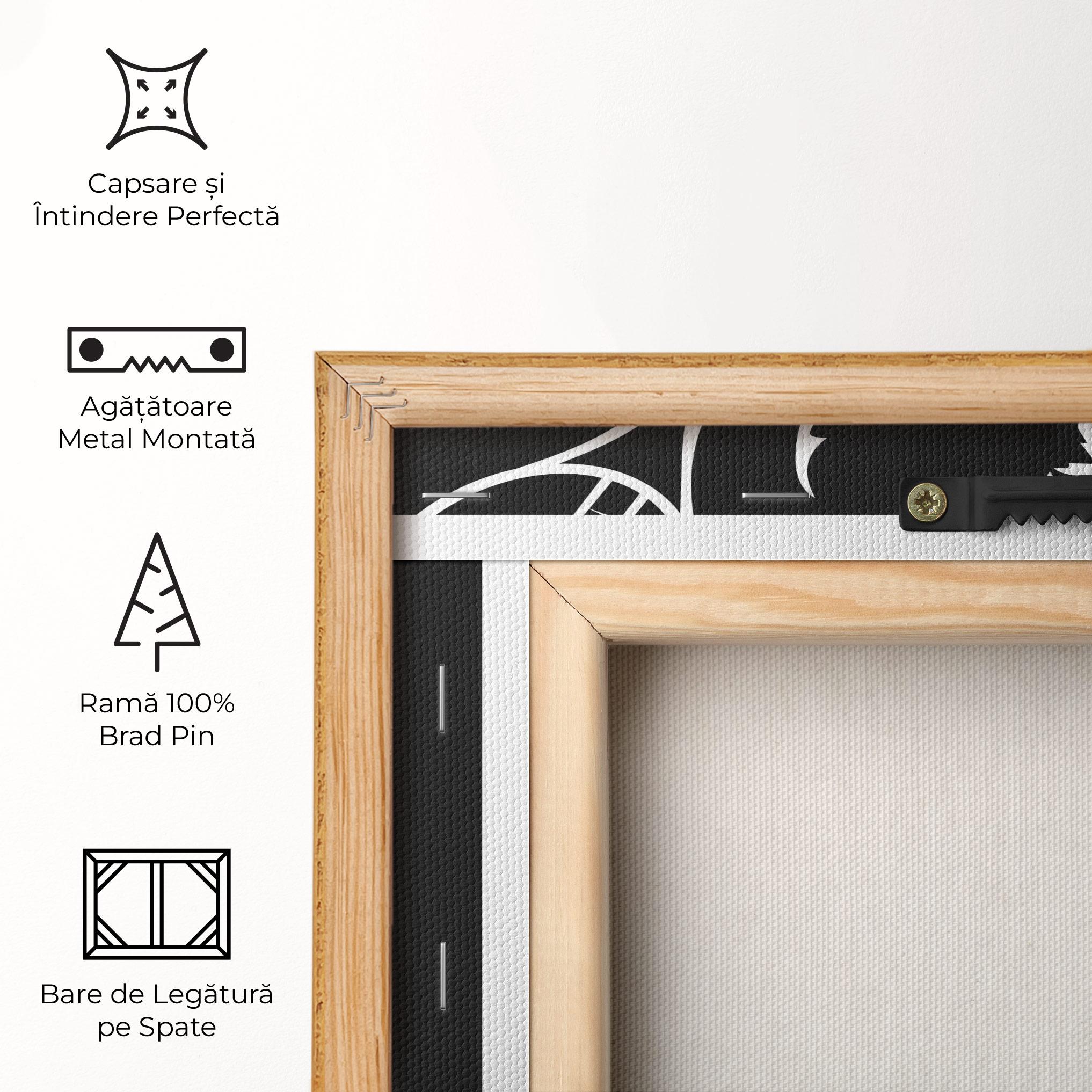 Tablou Canvas White Line Tennis mockup 5