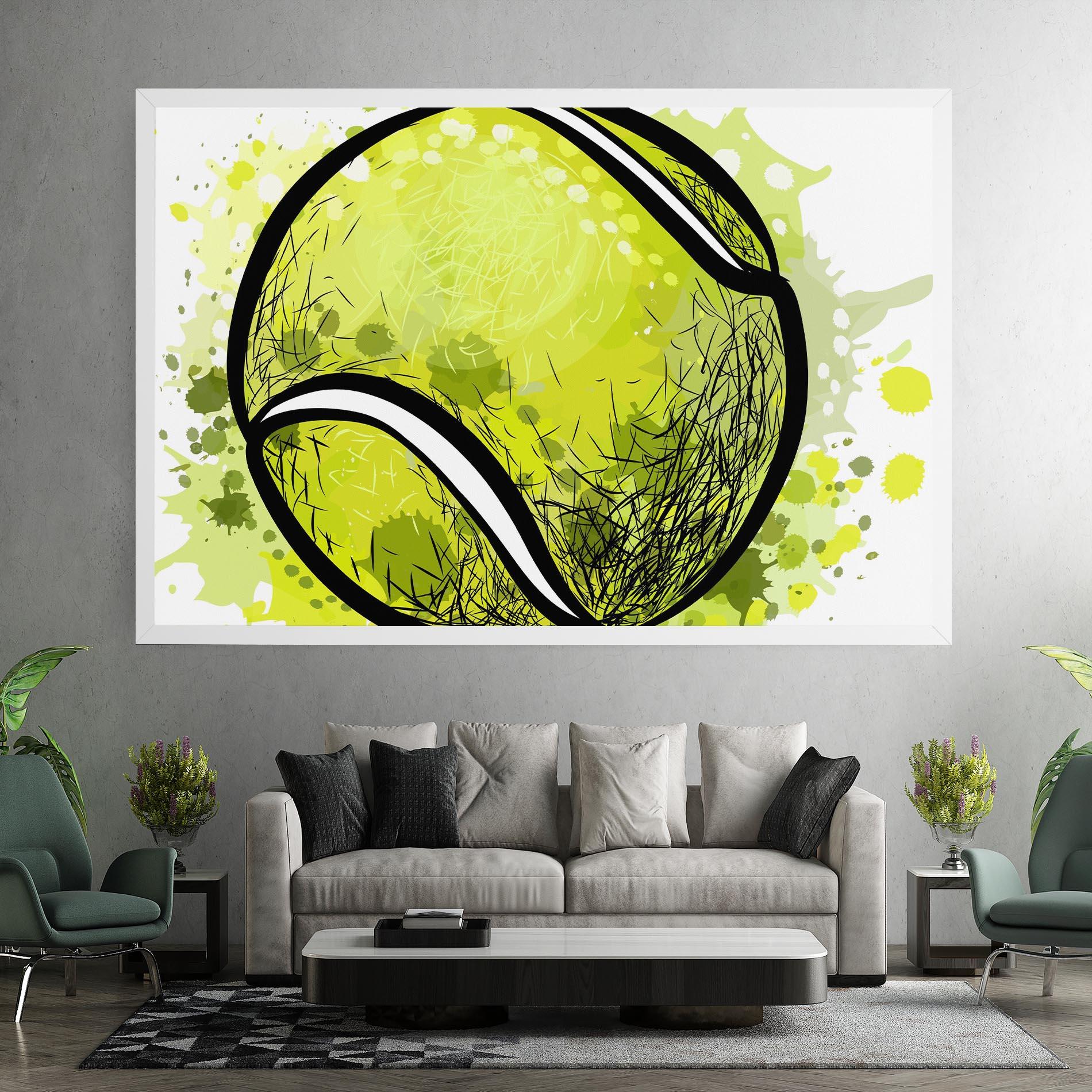 Tablou Canvas Big Tennis Ball mockup 7