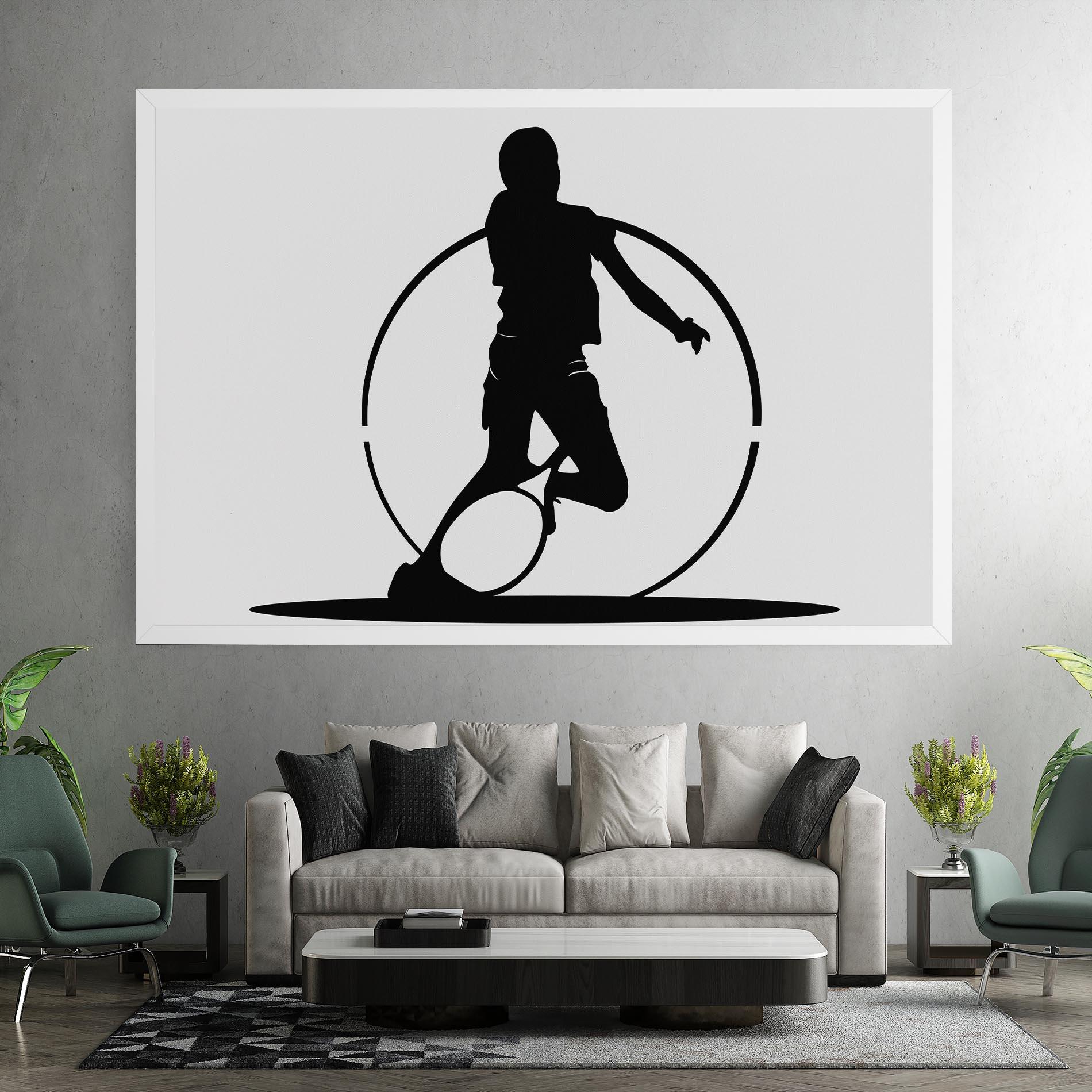Tablou Canvas Black Tennis Circle mockup 7