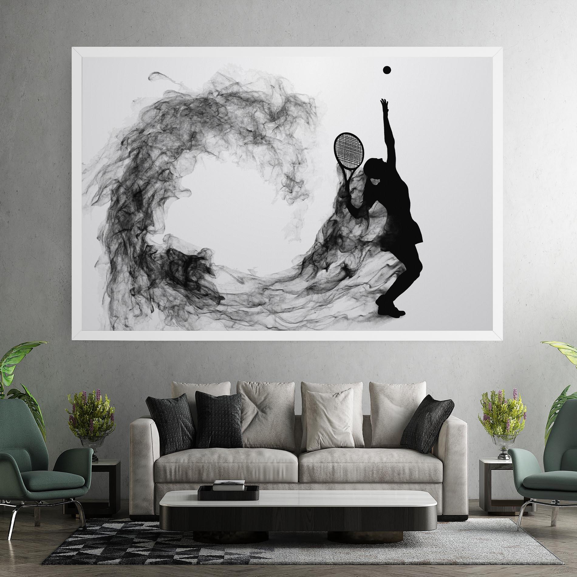 Tablou Canvas Black Tennis Smoke mockup 7