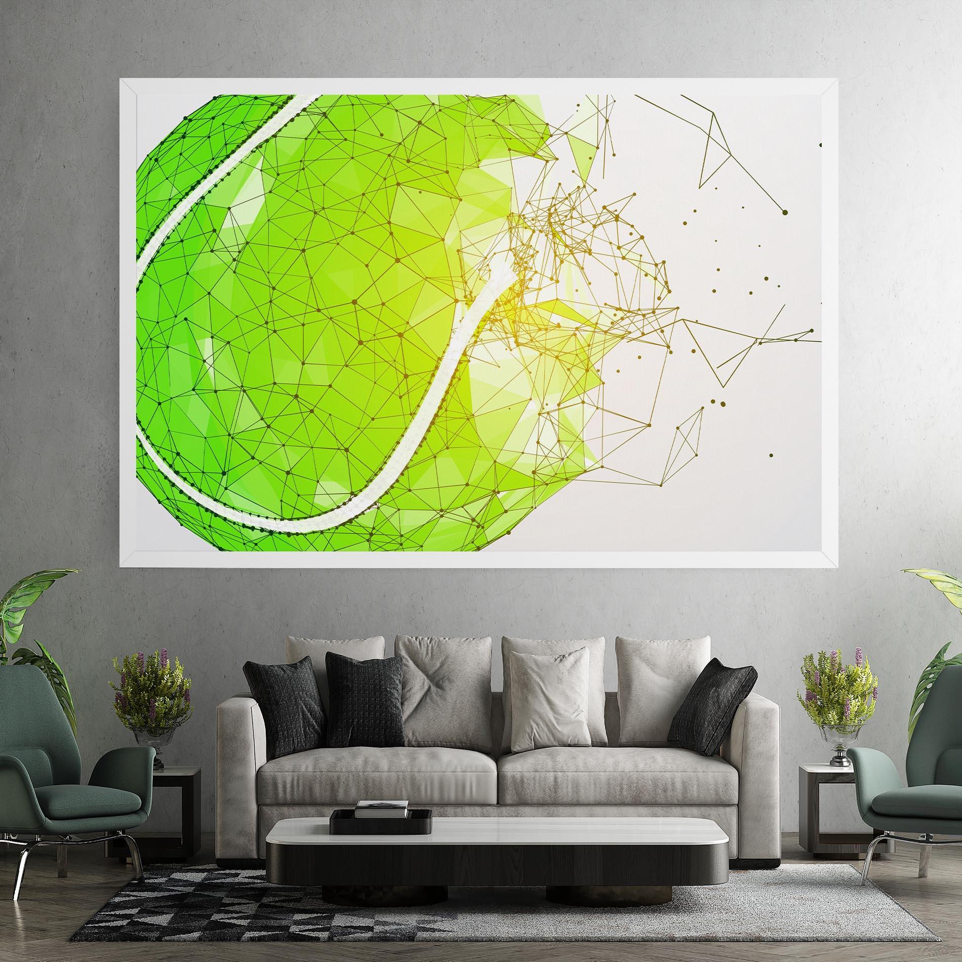 Tablou Canvas Green Line Tennis mockup 7