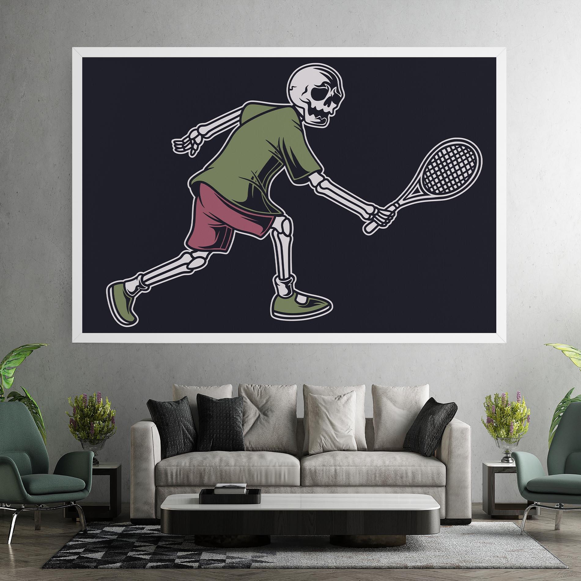 Tablou Canvas Skull Tennis mockup 7
