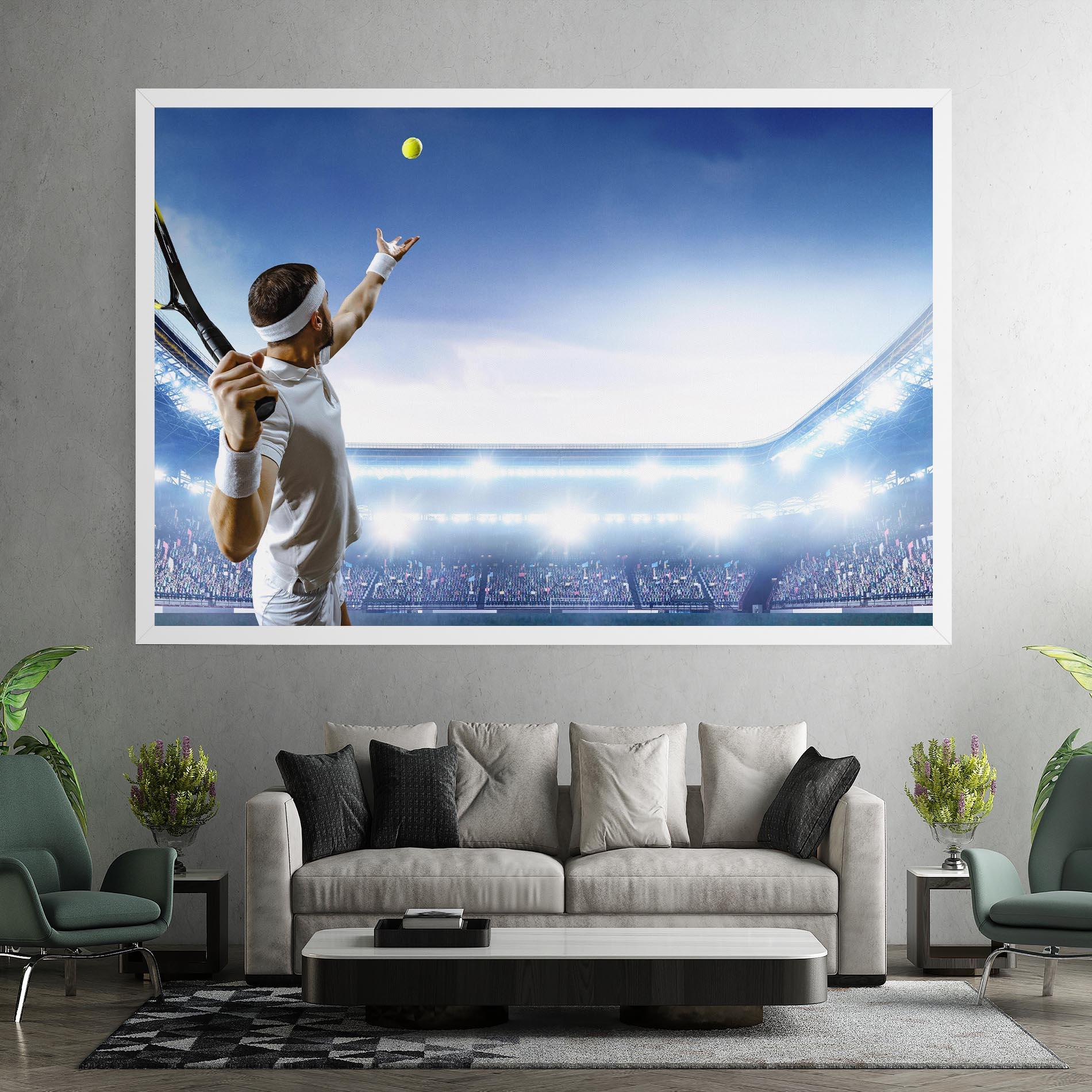 Tablou Canvas Stadium Tennis Player mockup 7