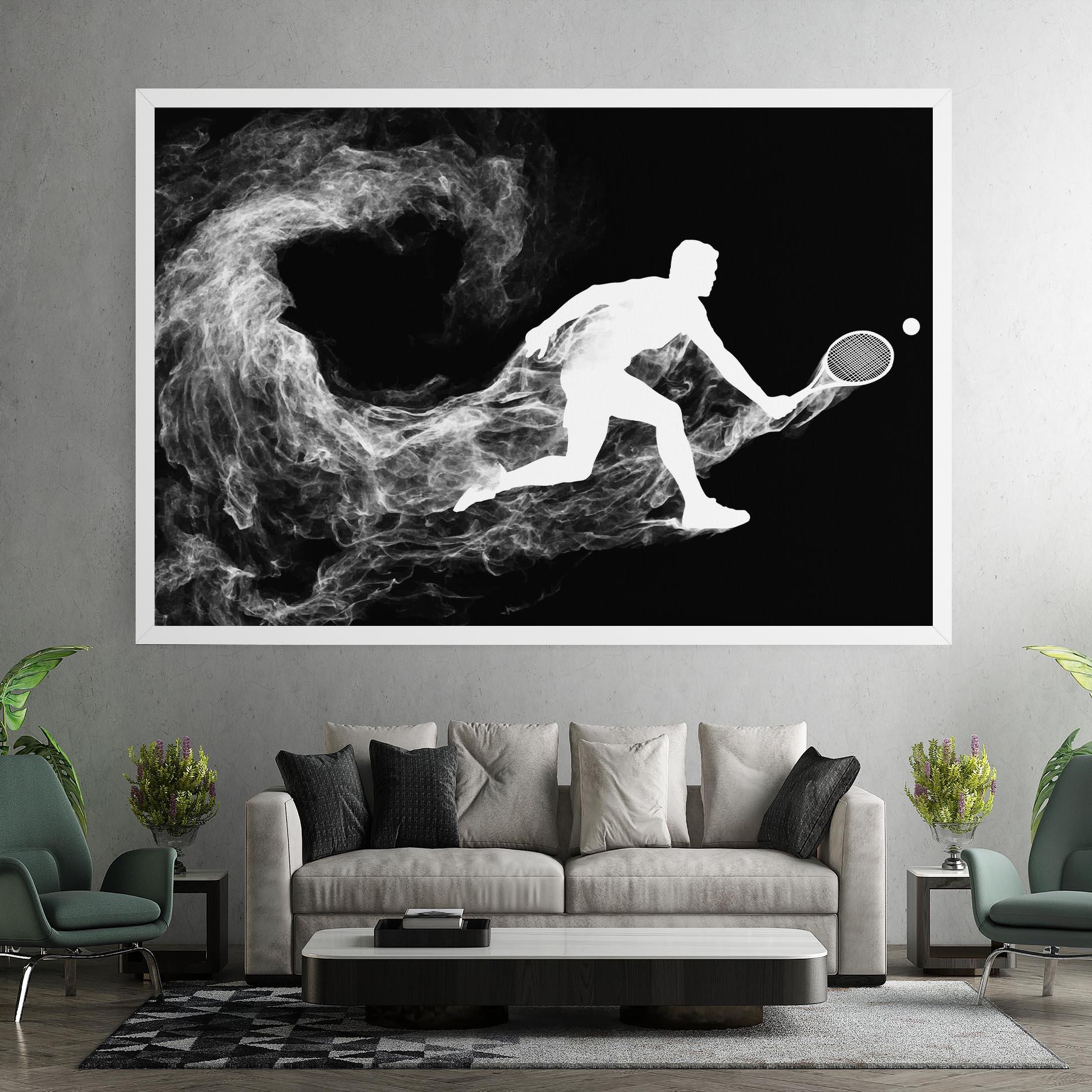 Tablou Canvas Tennis White Smoke mockup 7