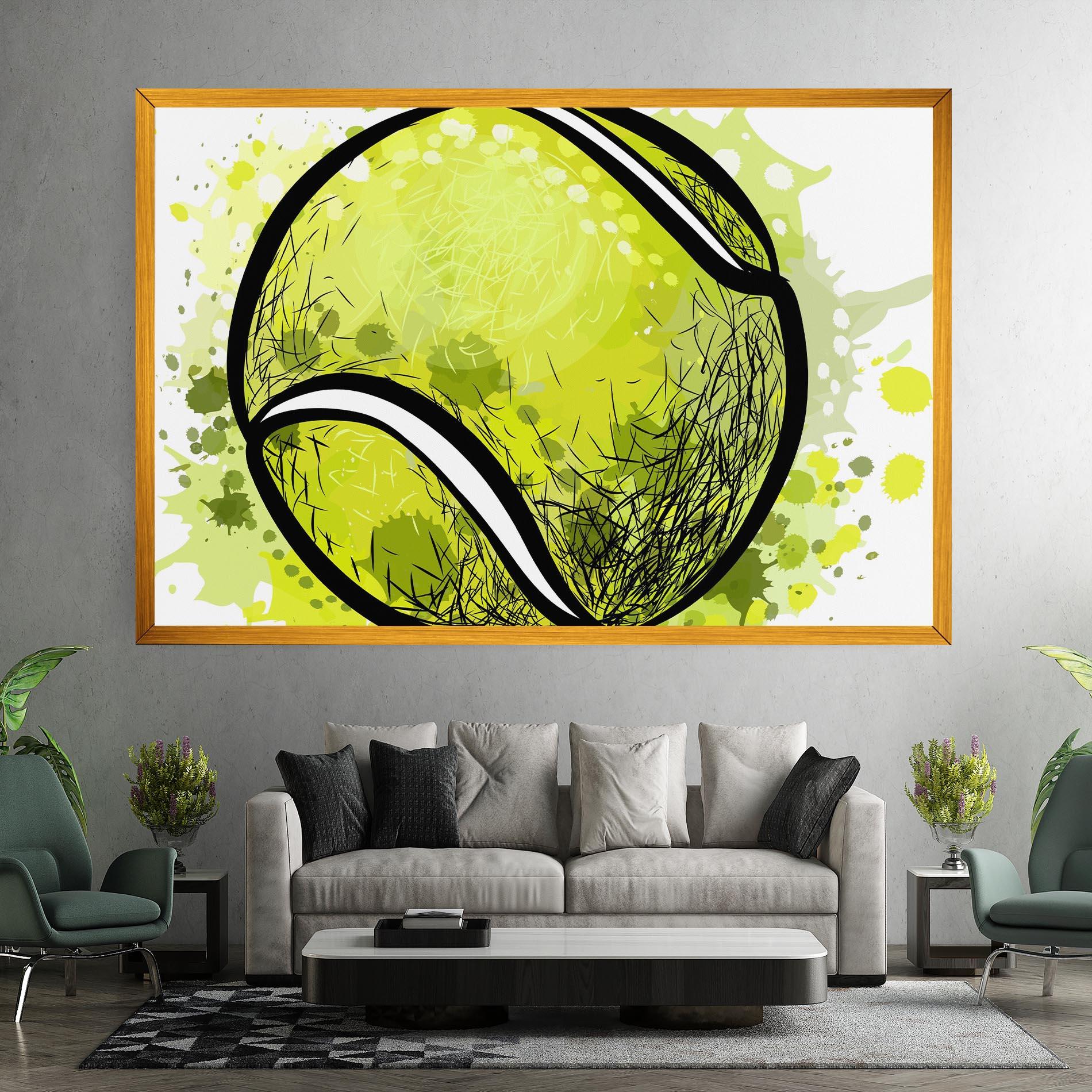 Tablou Canvas Big Tennis Ball mockup 7