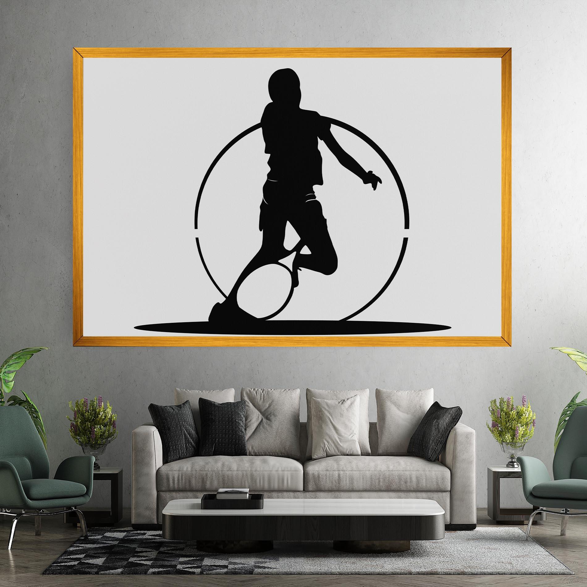 Tablou Canvas Black Tennis Circle mockup 7