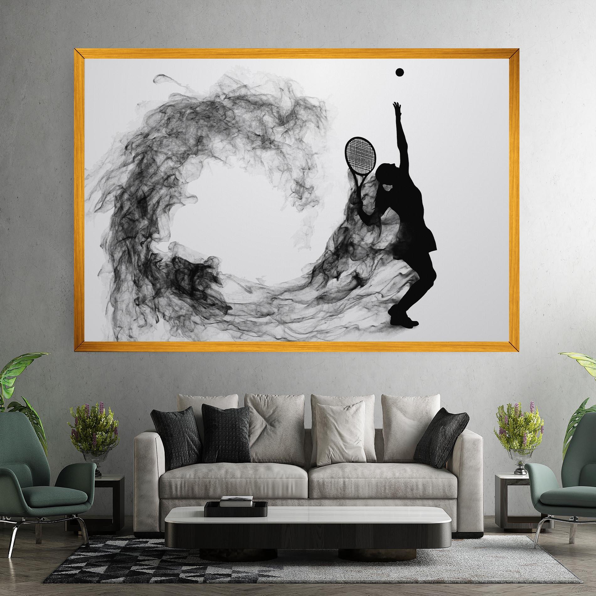 Tablou Canvas Black Tennis Smoke mockup 7